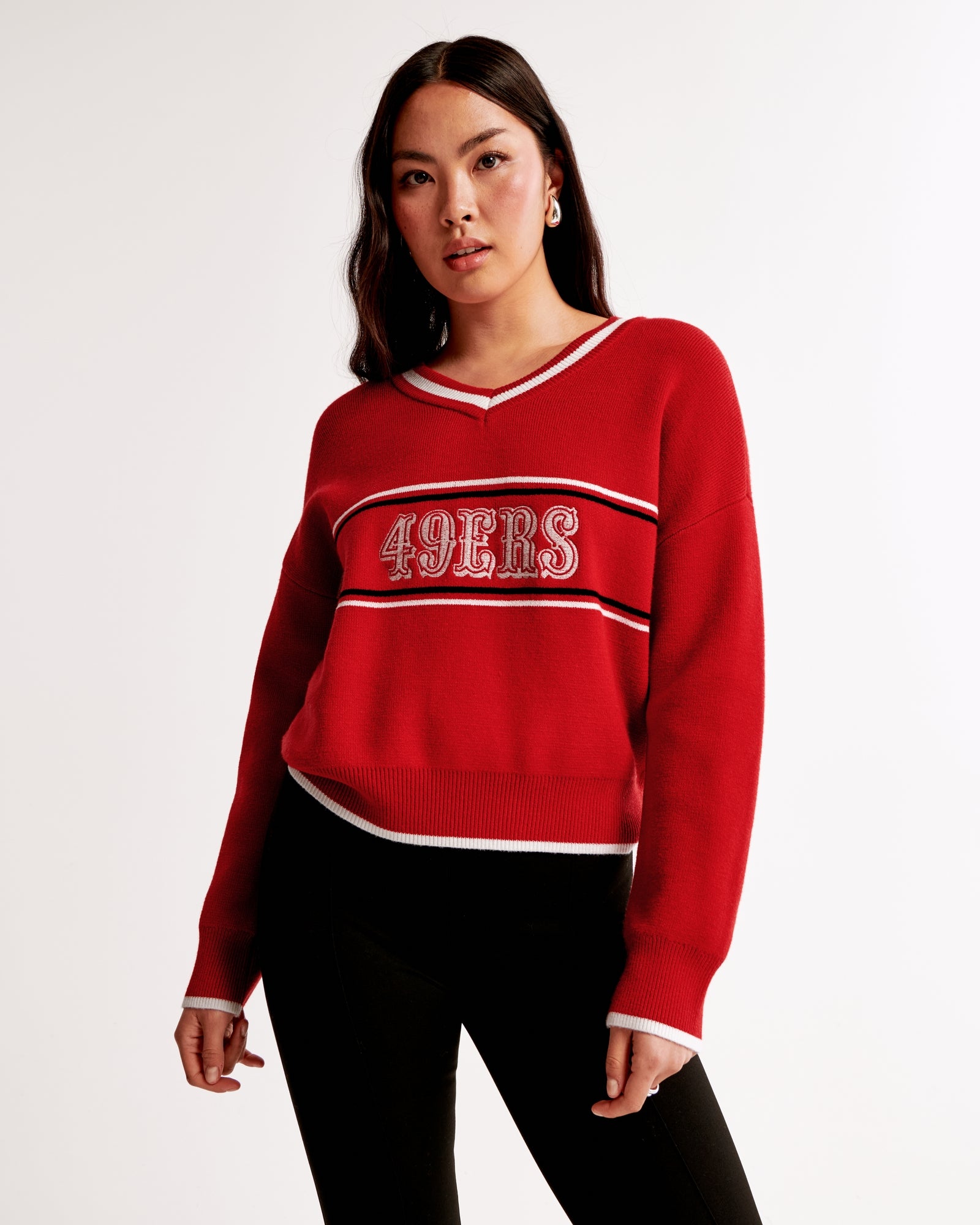 Abercrombie Cincinnati Bengals LuxeLoft V-Neck Sweater