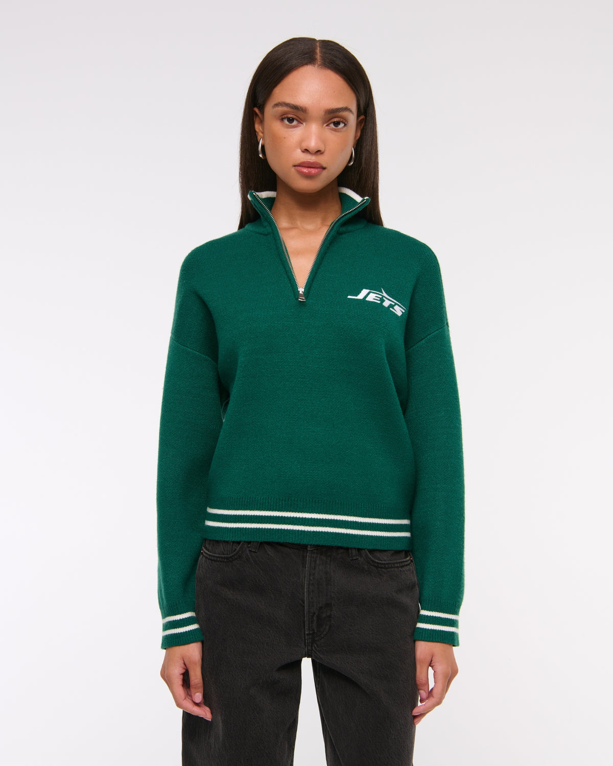 Abercrombie New York Jets LuxeLoft Half-Zip