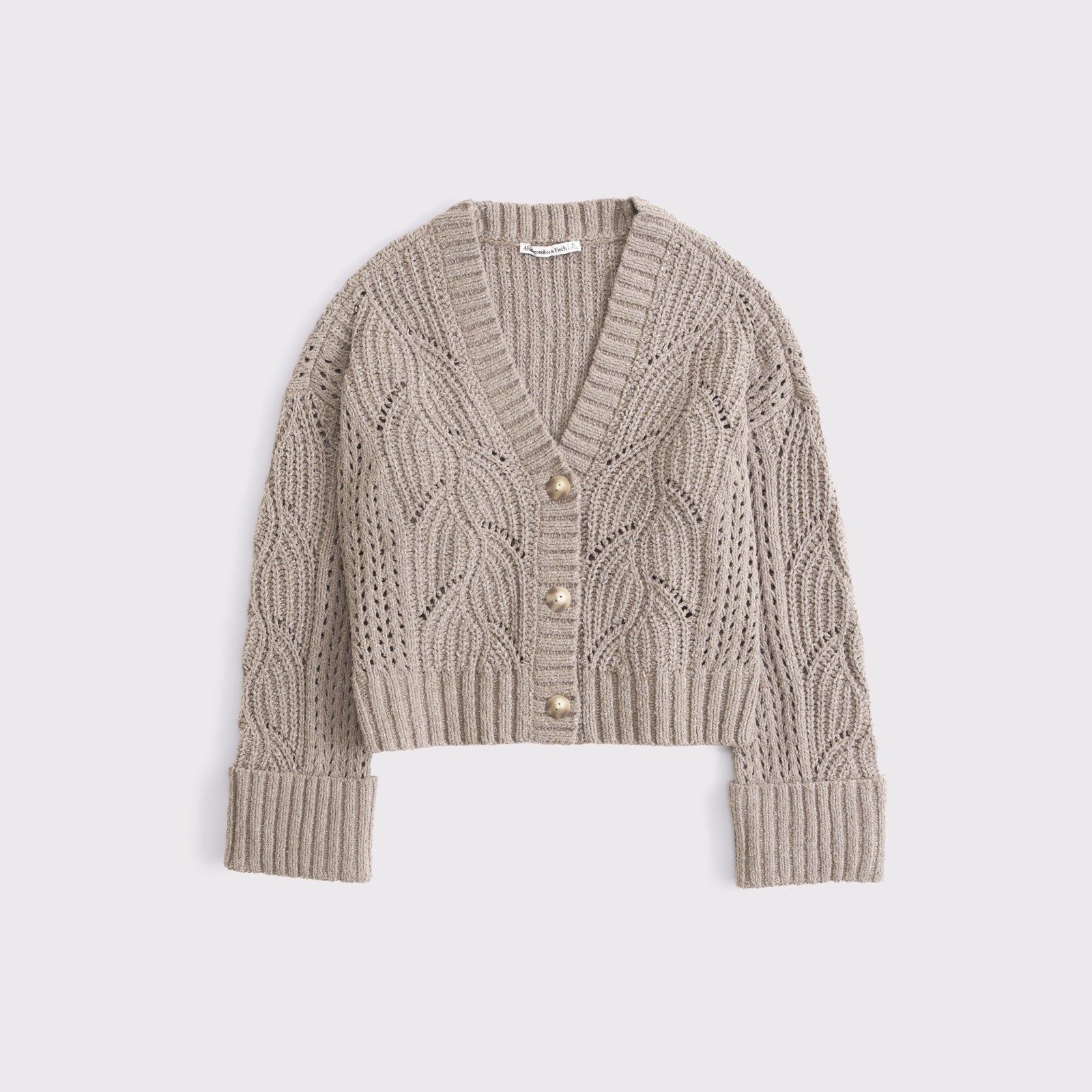Abercrombie The A&F Cameron Textural Stitch Cardigan