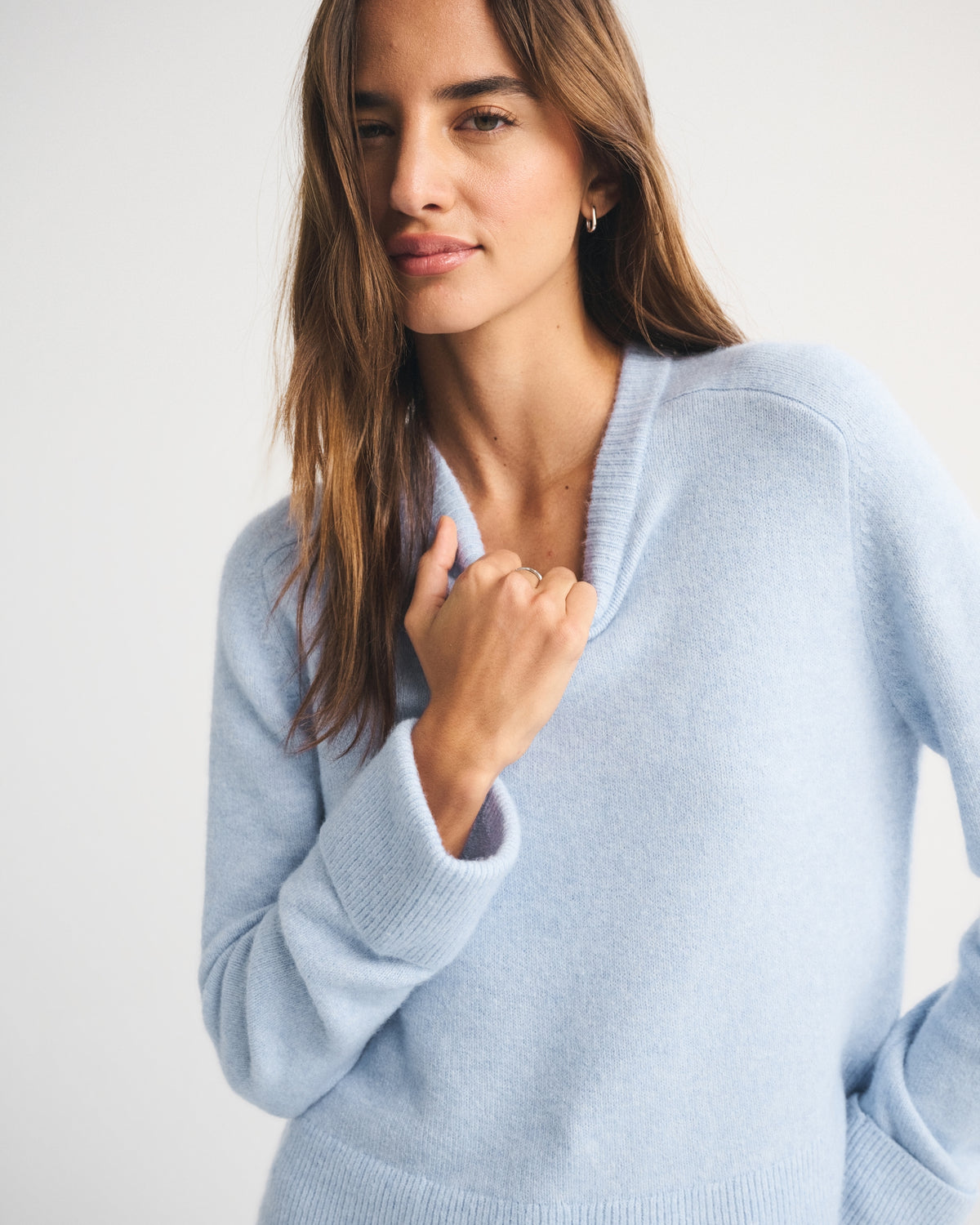 Abercrombie The A&F Madeline Merino Wool-Blend Crew Sweater