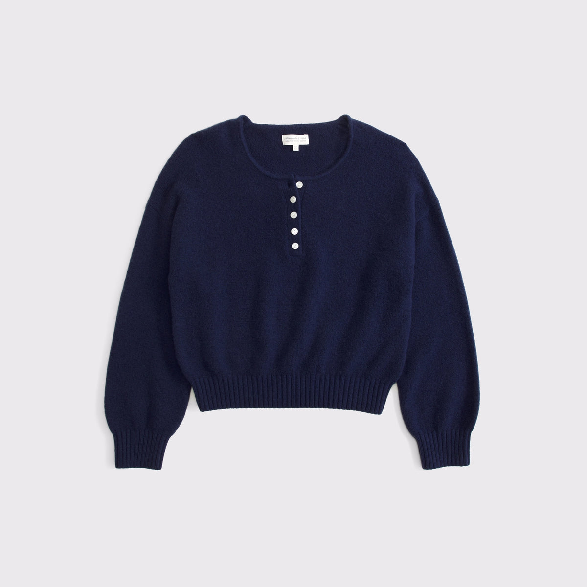 Abercrombie Merino Wool-Blend Henley Sweater