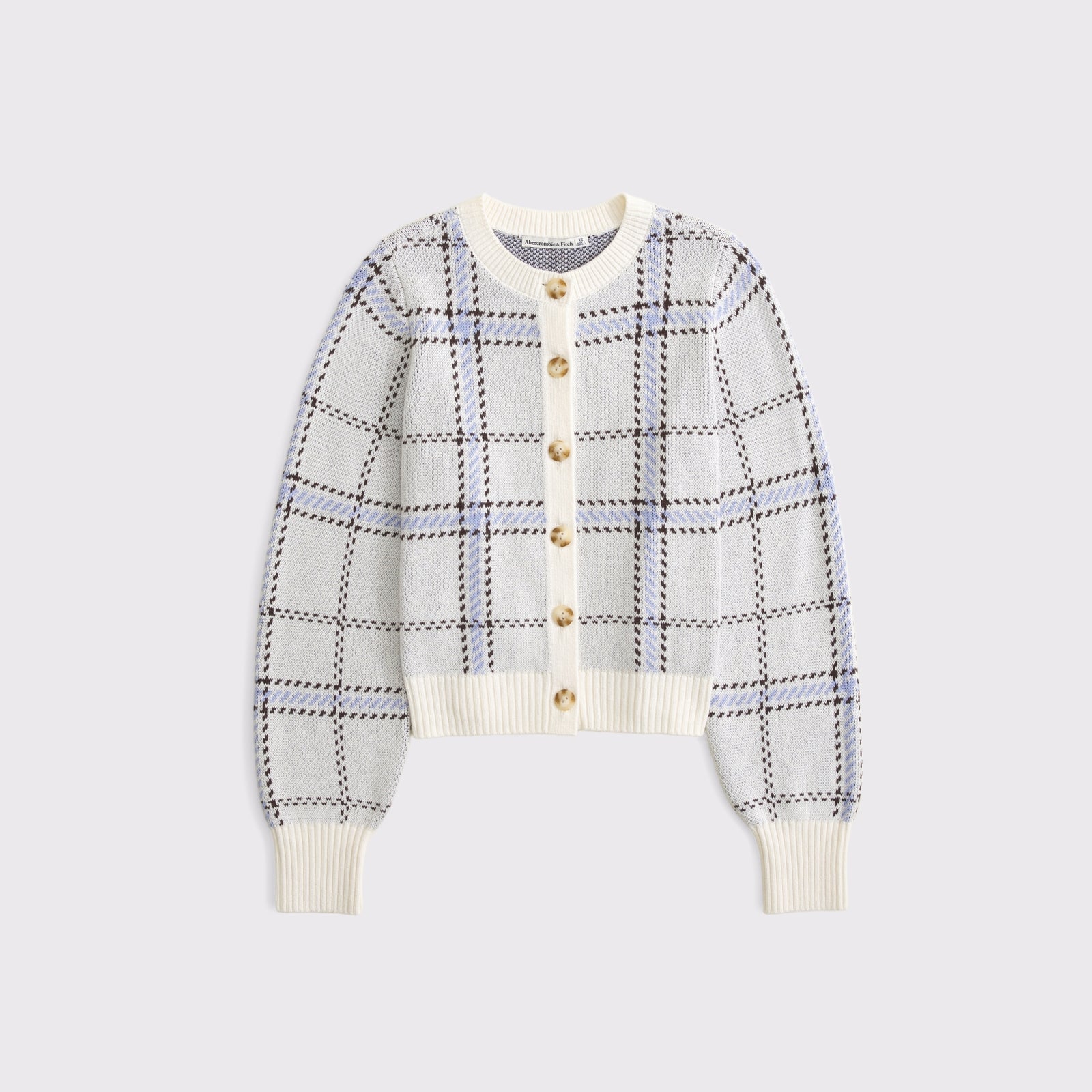 Abercrombie Textural Stitch Shrunken Cardigan
