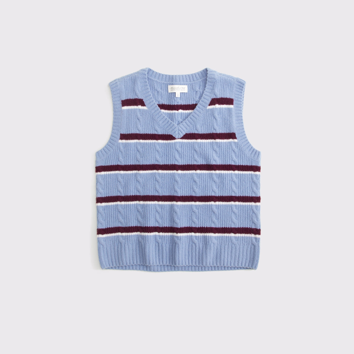 Abercrombie Merino Wool-Blend V-Neck Sweater Vest