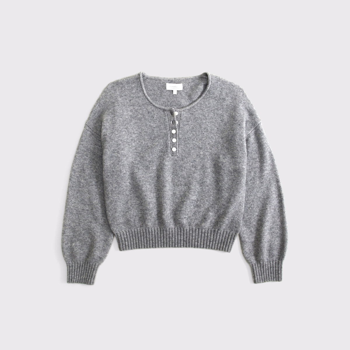 Abercrombie Merino Wool-Blend Henley Sweater