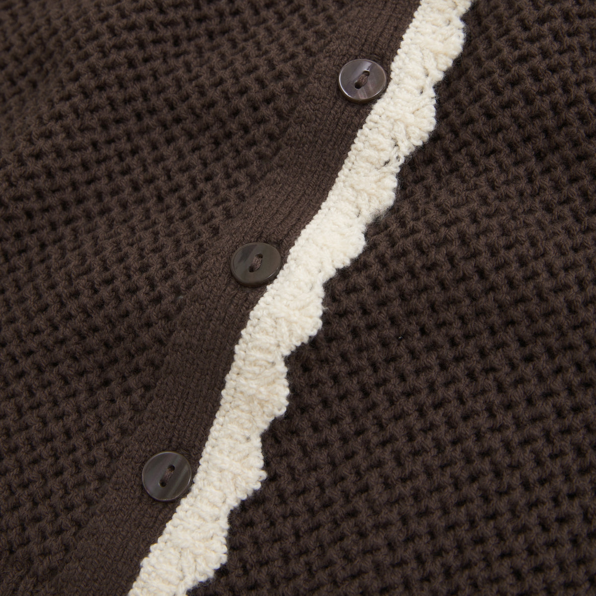 Abercrombie Crochet-Style Collared Cardigan