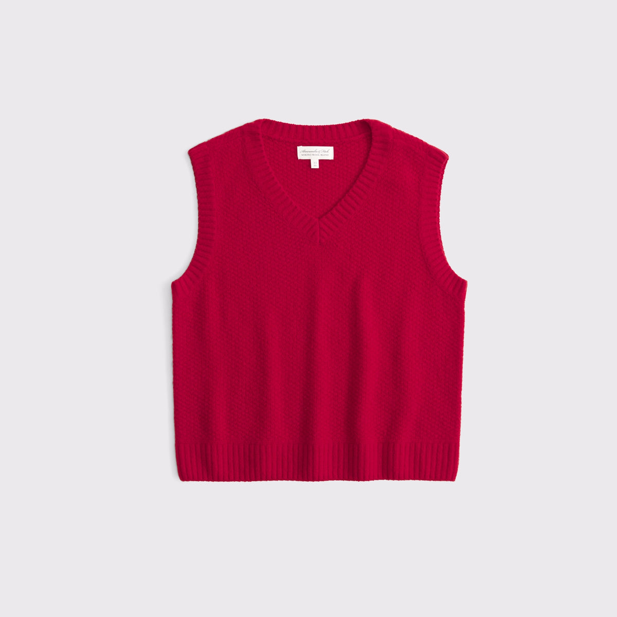 Abercrombie Merino Wool-Blend V-Neck Sweater Vest