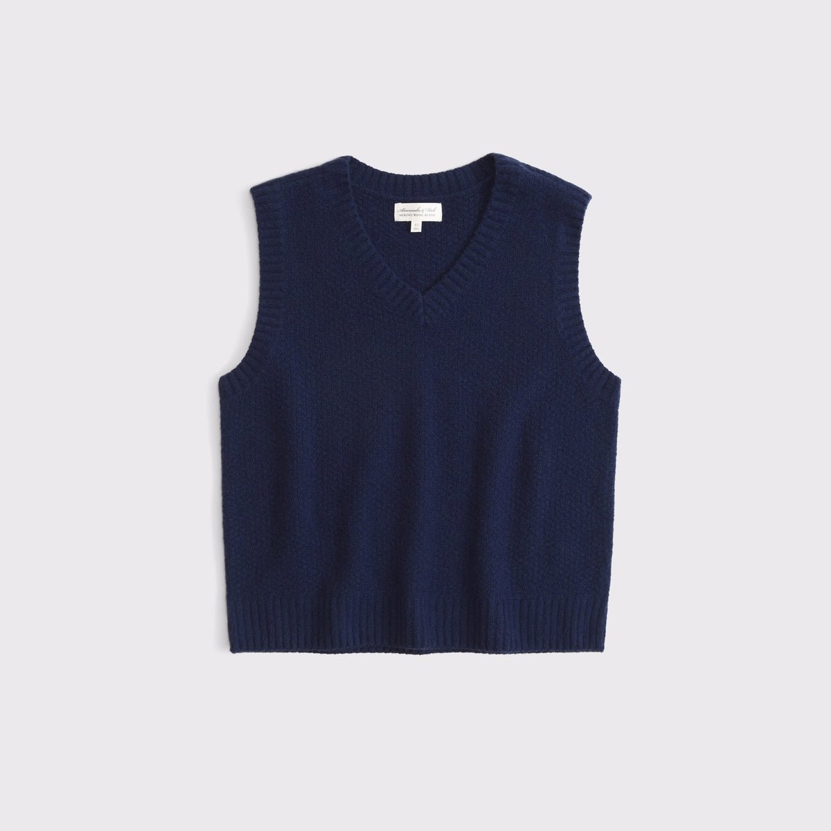 Abercrombie Merino Wool-Blend V-Neck Sweater Vest