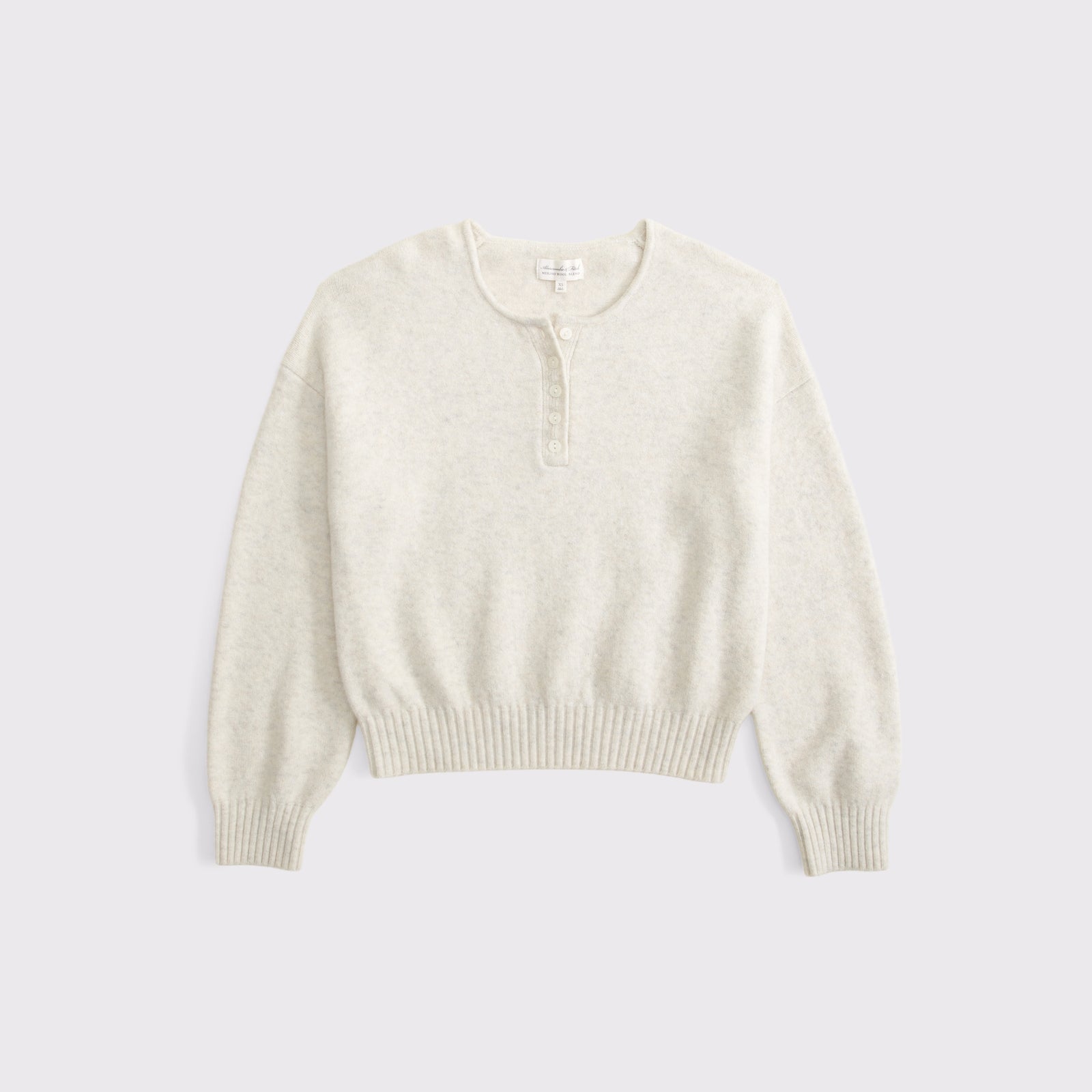 Abercrombie Merino Wool-Blend Henley Sweater