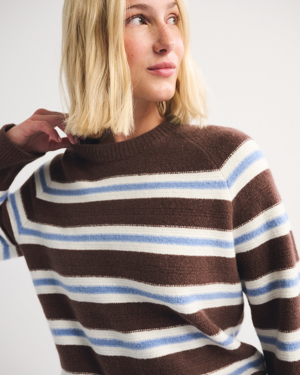 Abercrombie A&F Madeline Textural Crew Sweater