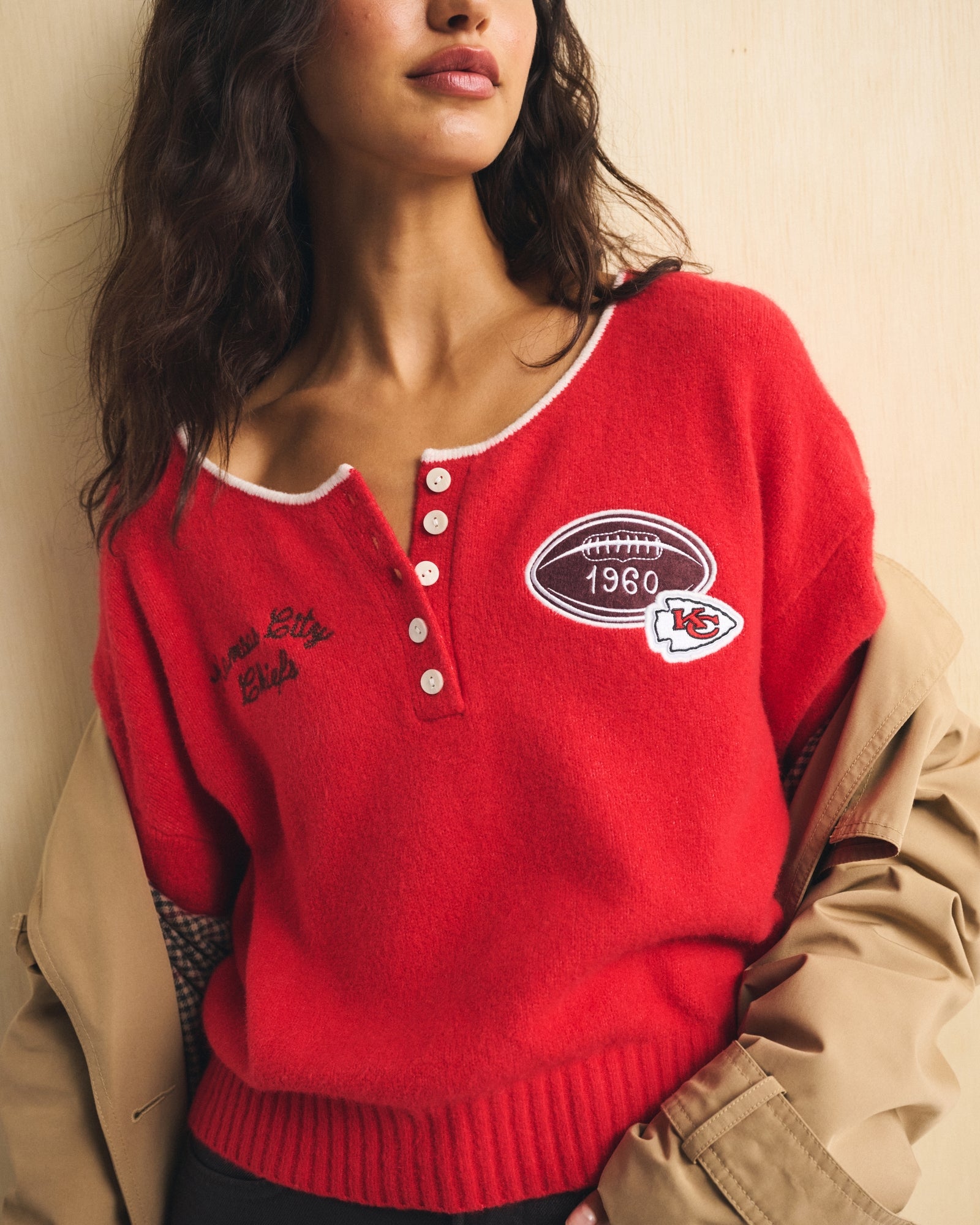Abercrombie Kansas City Chiefs Henley Sweater