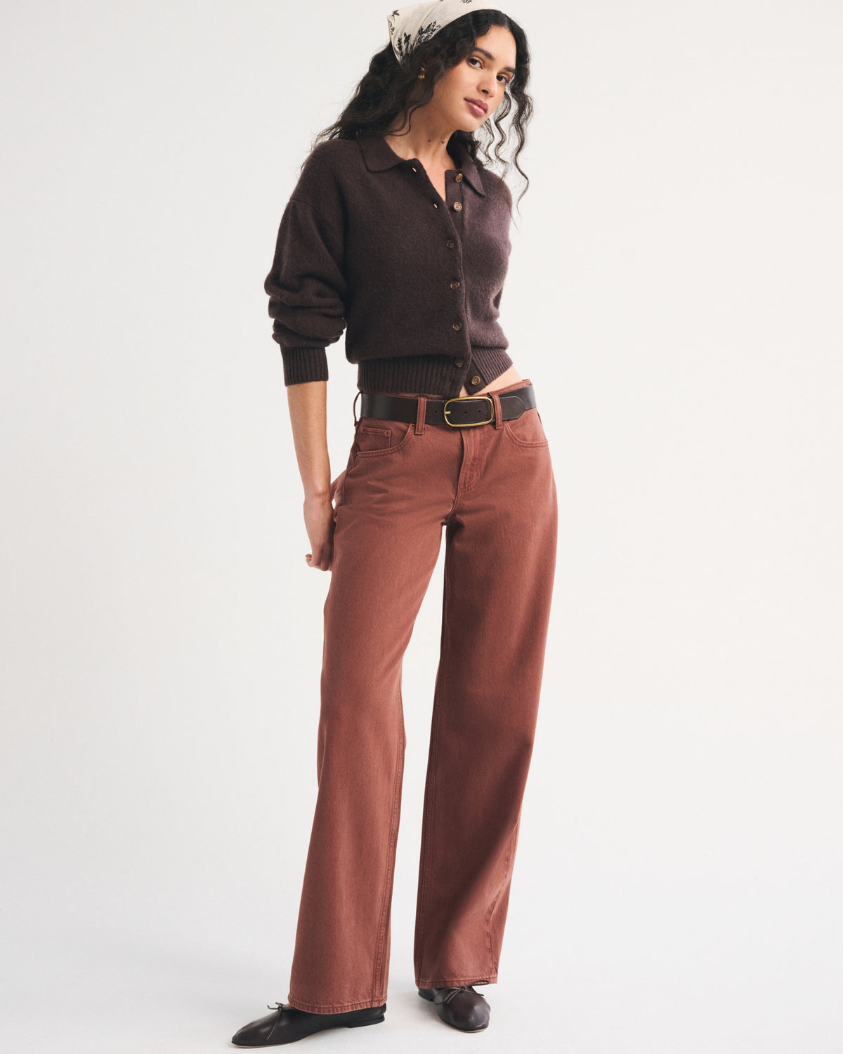 Abercrombie Merino Wool-Blend Collared Cardigan