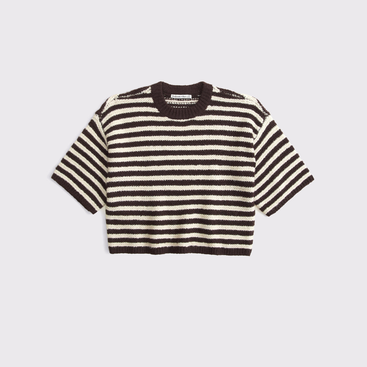 Abercrombie Short-Sleeve Boxy Sweater Tee