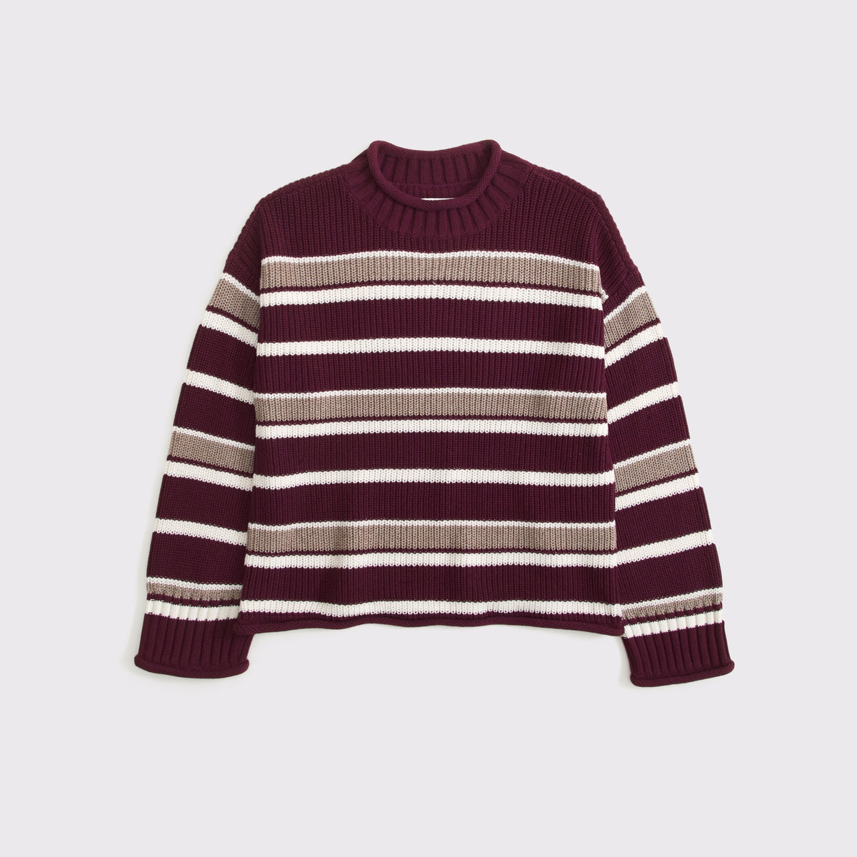Abercrombie 100% Cotton Roll Neck Crew Sweater