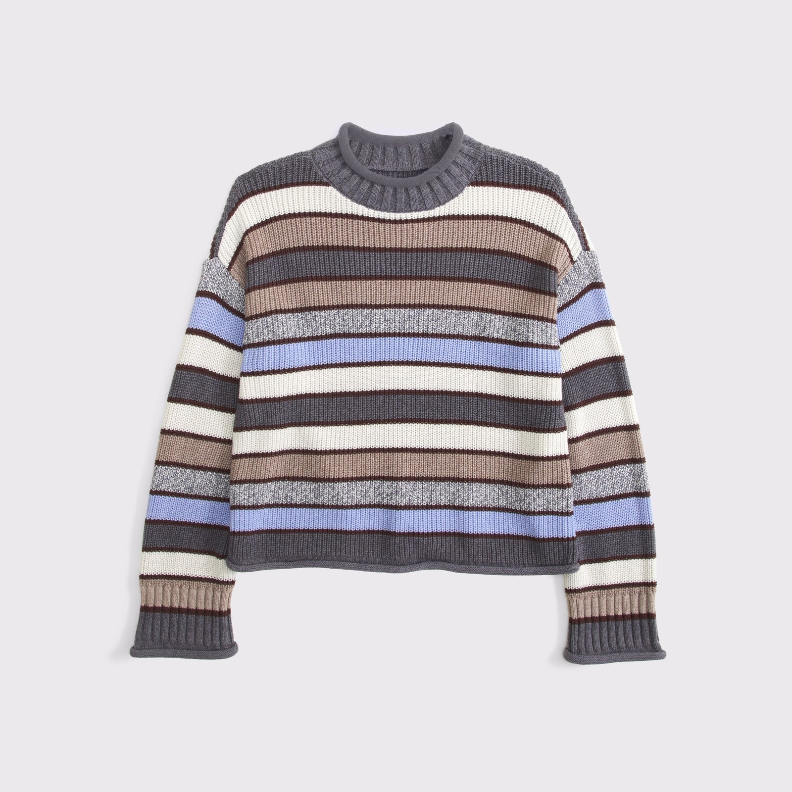 Abercrombie 100% Cotton Roll Neck Crew Sweater