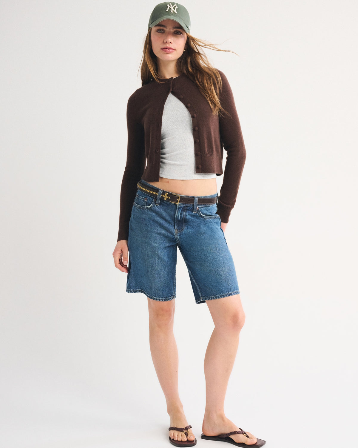 Abercrombie 100% Cashmere Shrunken Cardigan