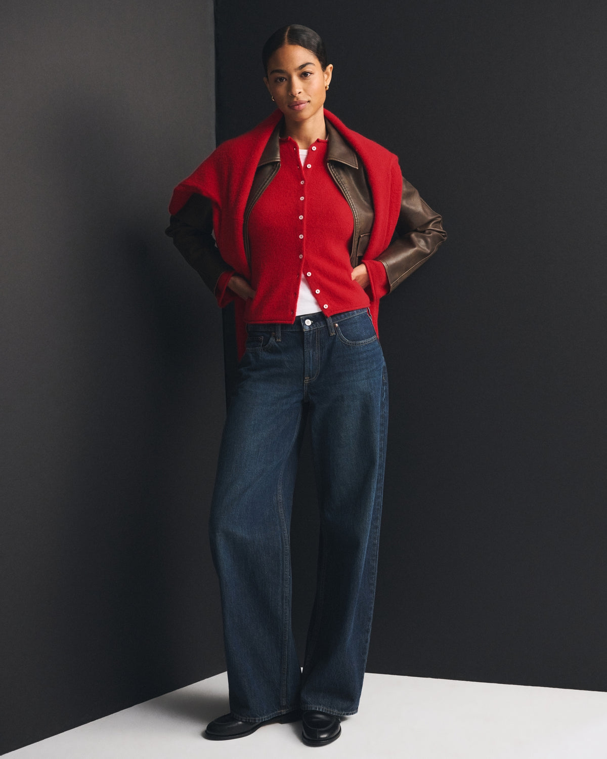 Abercrombie Merino Wool-Blend Roll Neck Cardigan