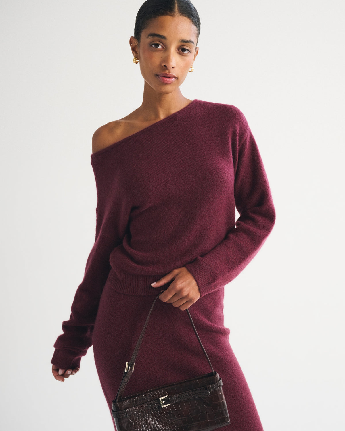 Abercrombie Merino Wool-Blend Slash Sweater