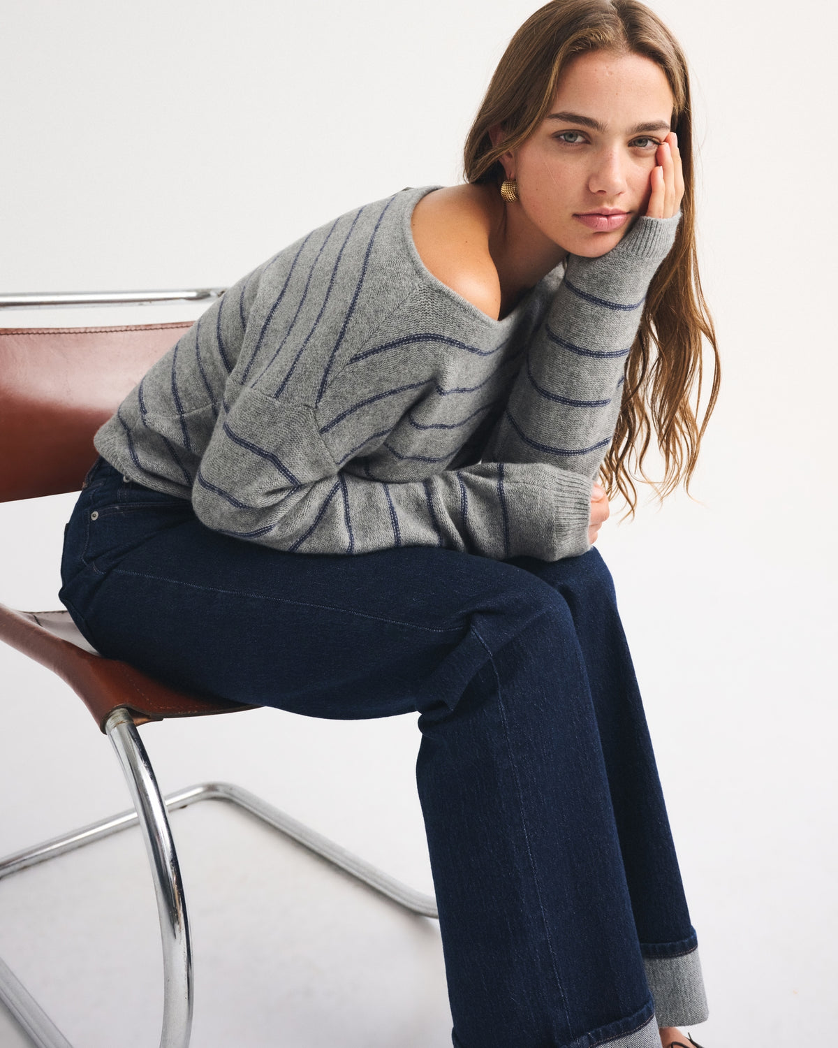 Abercrombie Merino Wool-Blend Slash Sweater