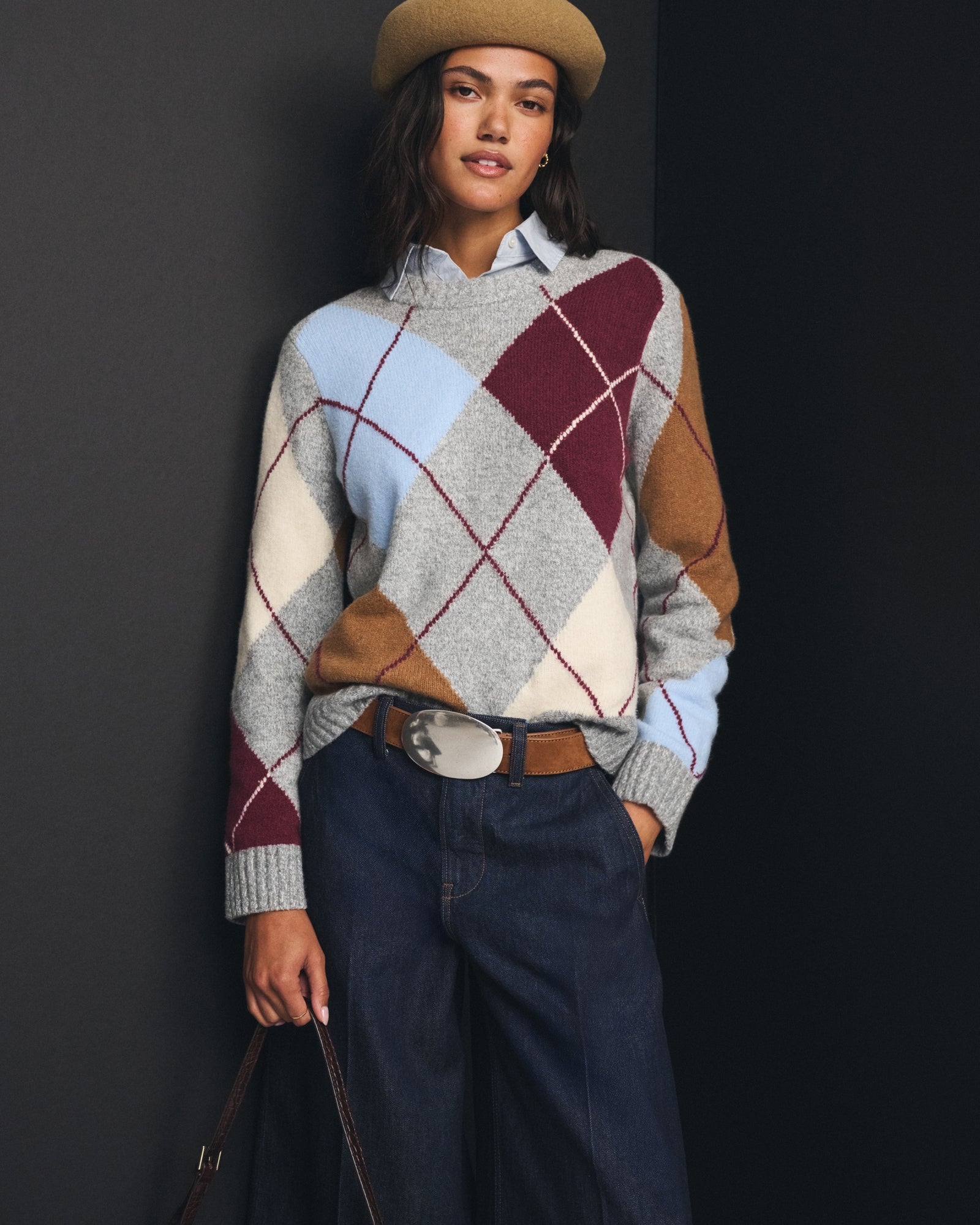 Abercrombie A&F Madeline Textural Crew Sweater