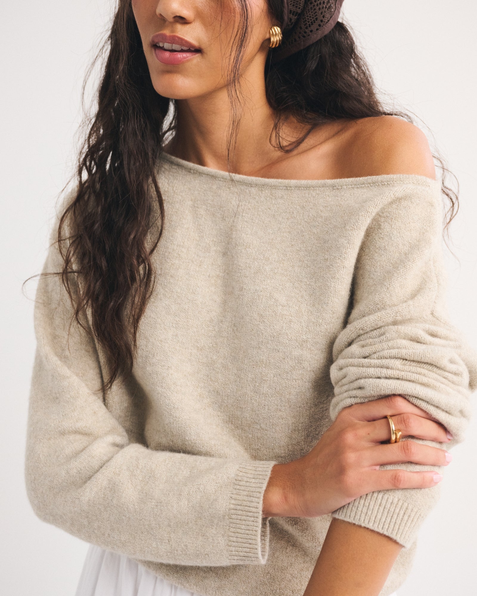 Abercrombie Merino Wool-Blend Slash Sweater