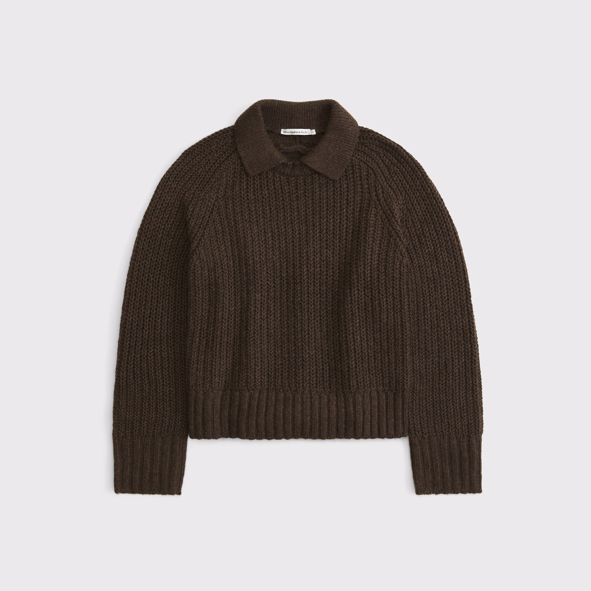 Abercrombie Airspun Cotton-Blend Collared Sweater