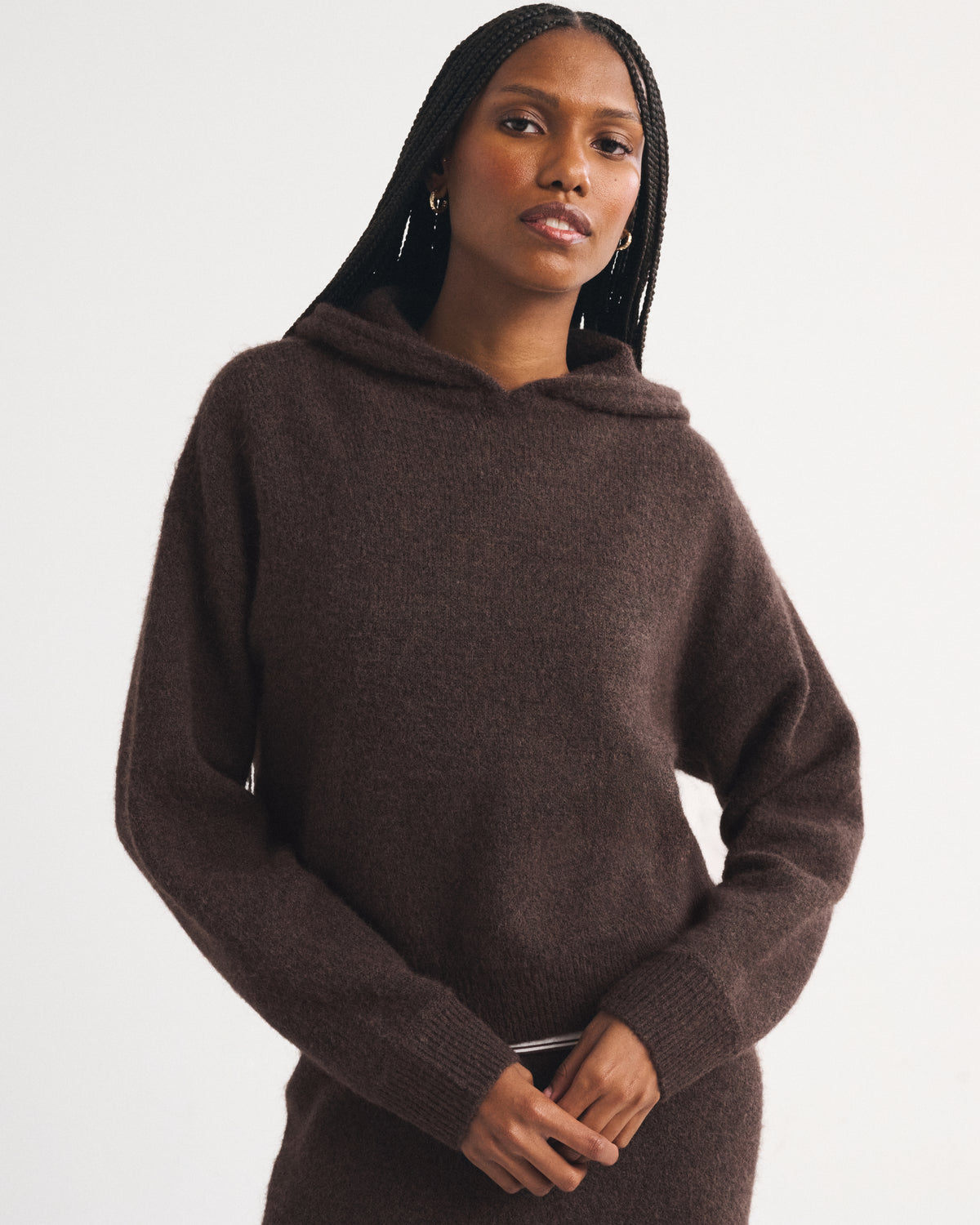 Abercrombie Wool-Blend Popover Hoodie