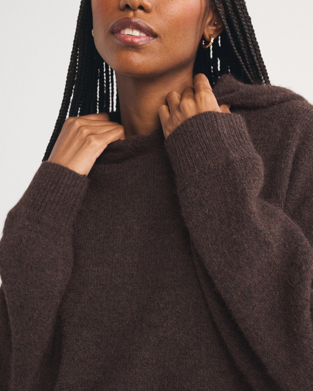 Abercrombie Wool-Blend Popover Hoodie