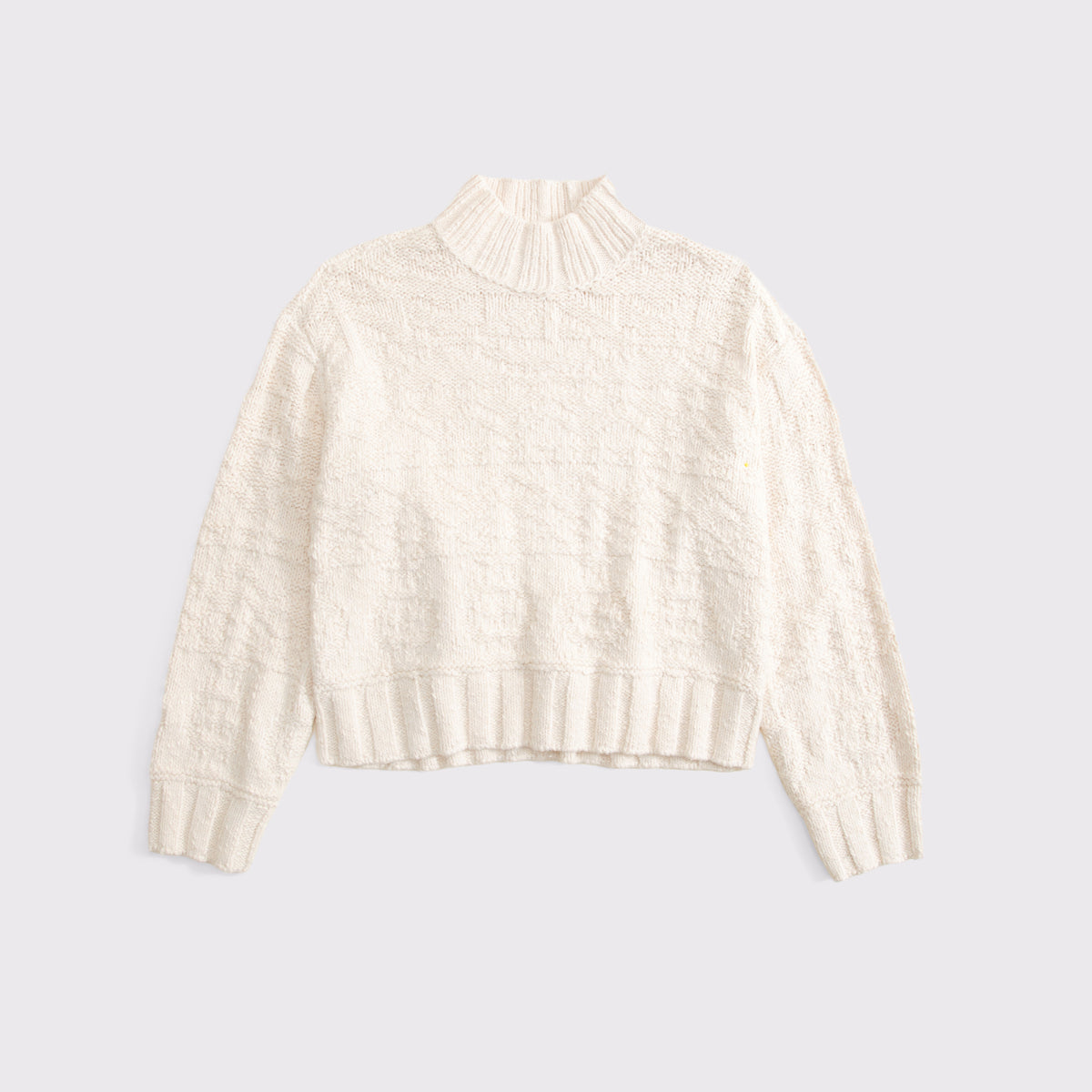 Abercrombie Easy Jacquard Funnel Neck Sweater