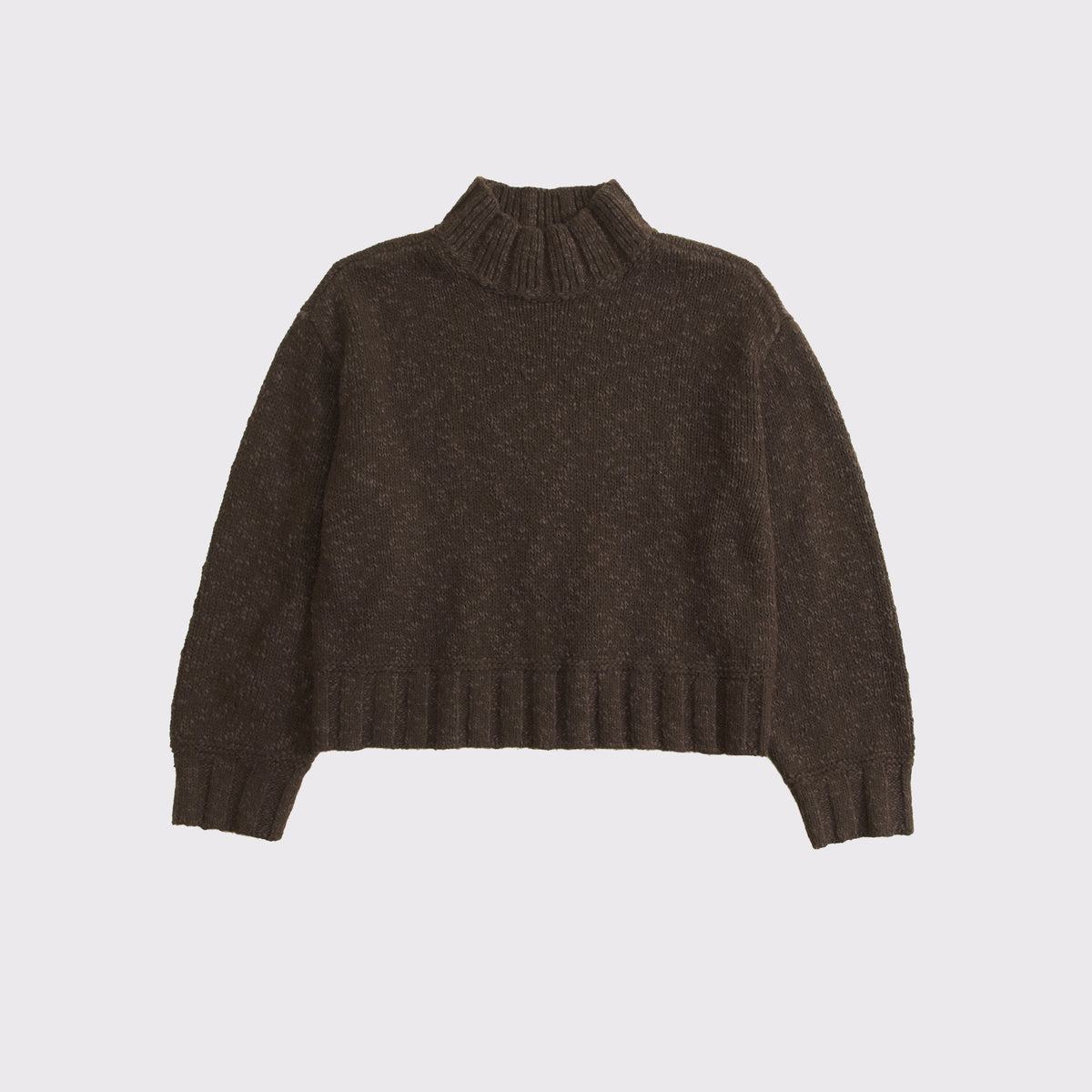 Abercrombie Easy Jacquard Funnel Neck Sweater