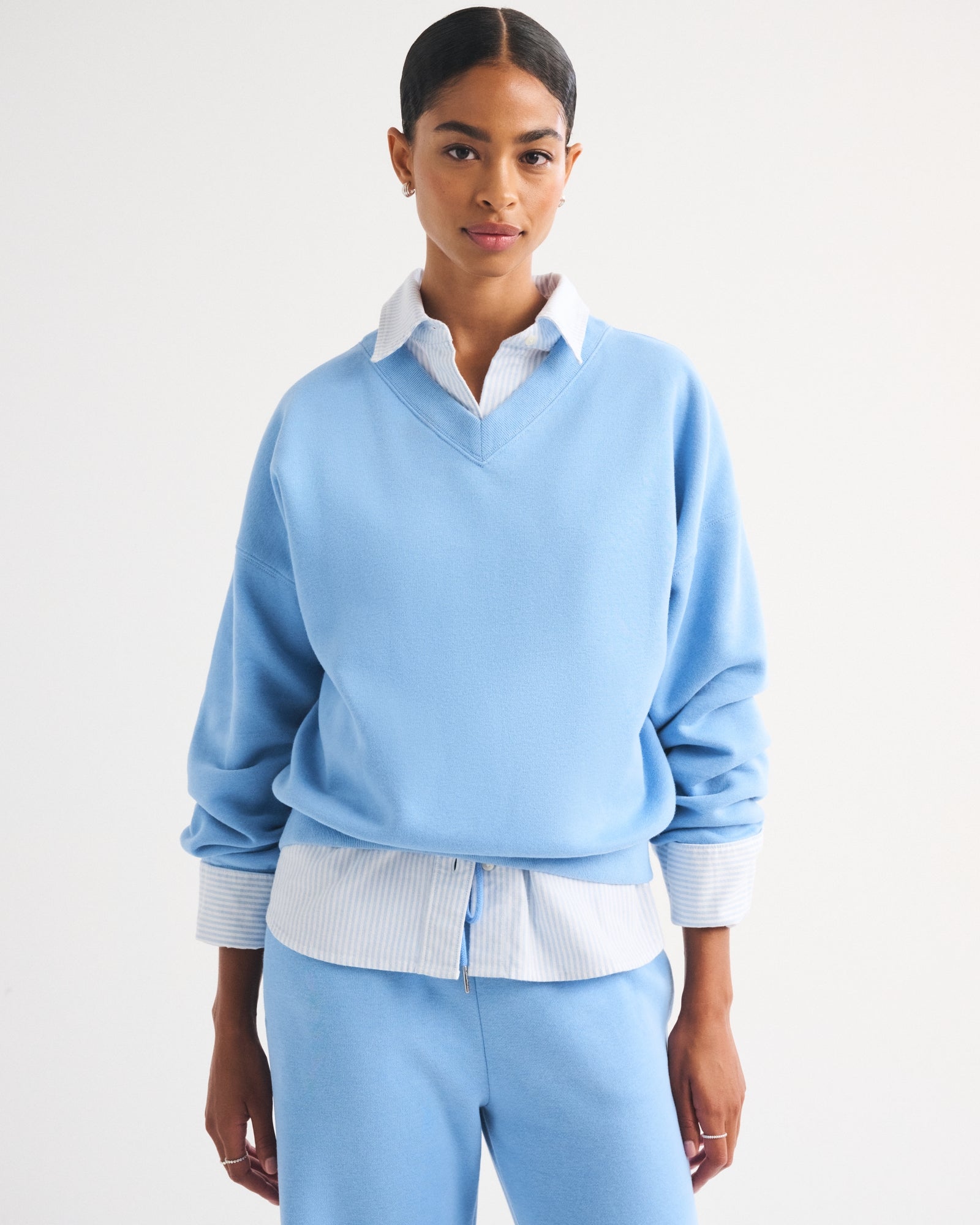 Abercrombie Sunday V-Neck Sweatshirt
