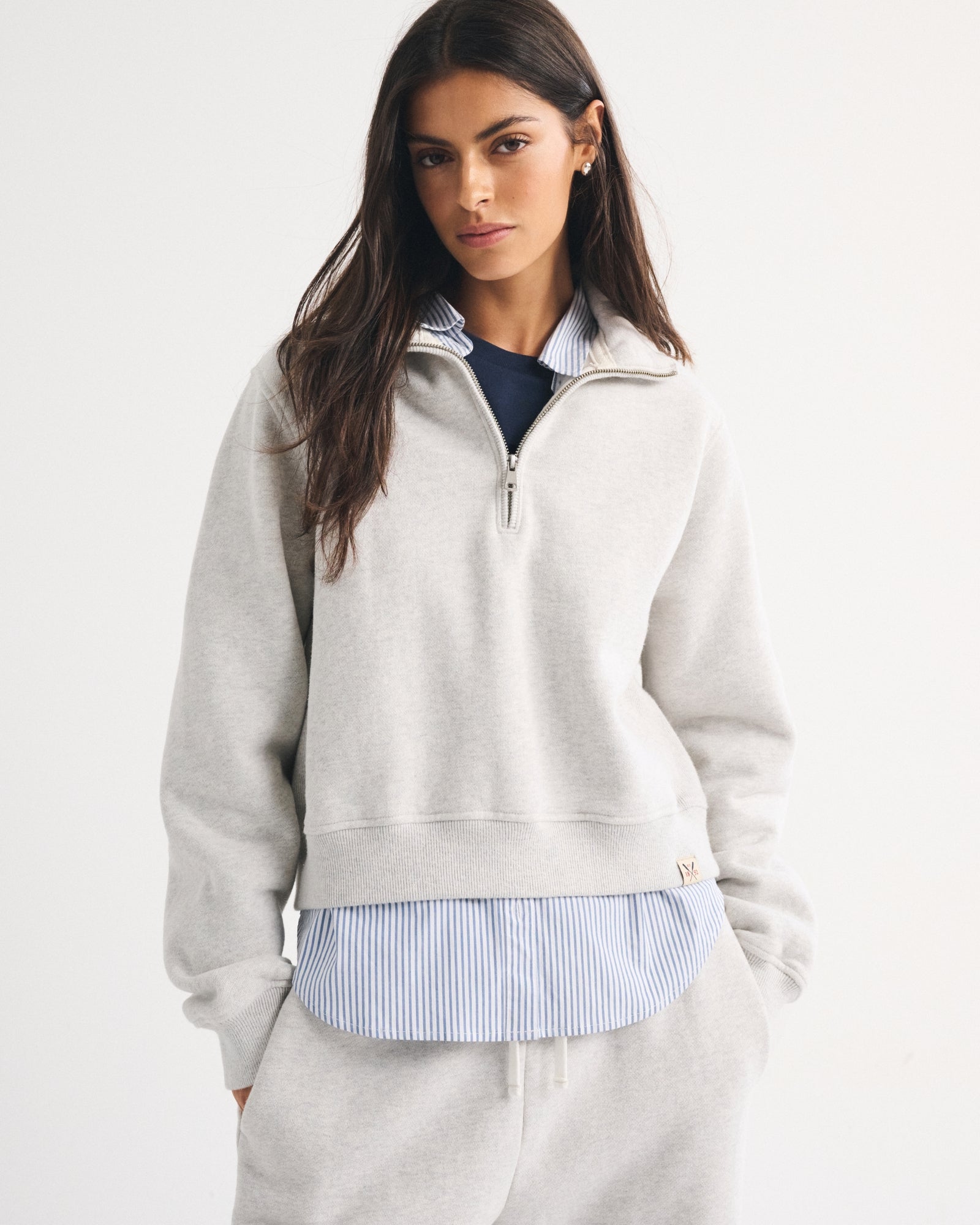 Abercrombie Heritage Heavyweight Half-Zip Sweatshirt
