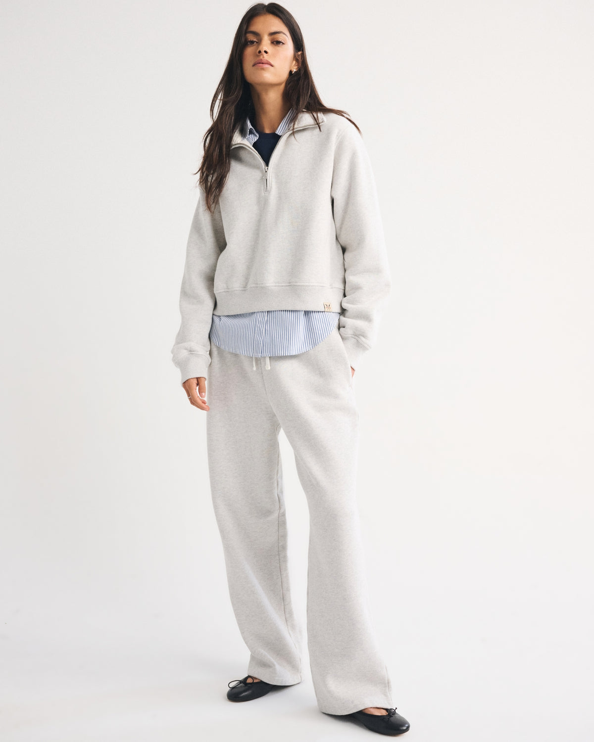 Abercrombie Heritage Heavyweight Half-Zip Sweatshirt