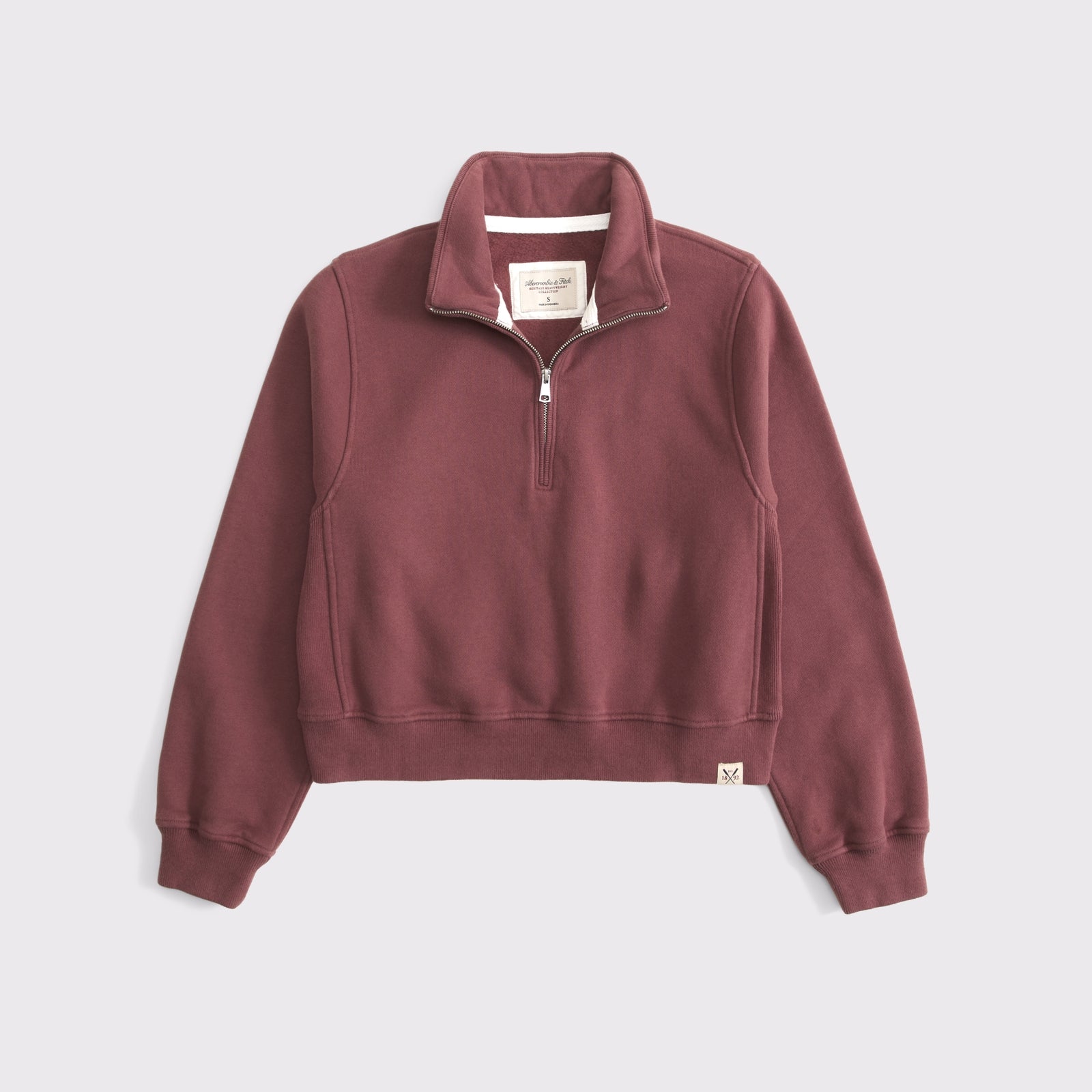 Abercrombie Heritage Heavyweight Half-Zip Sweatshirt