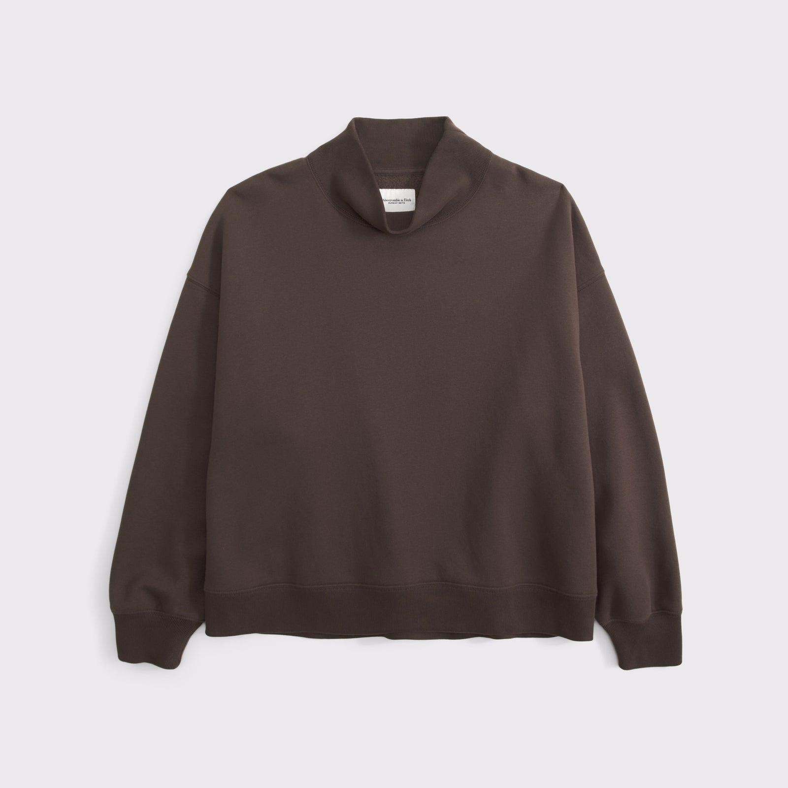 Abercrombie Sunday Oversized Funnel Neck Sweatshirt