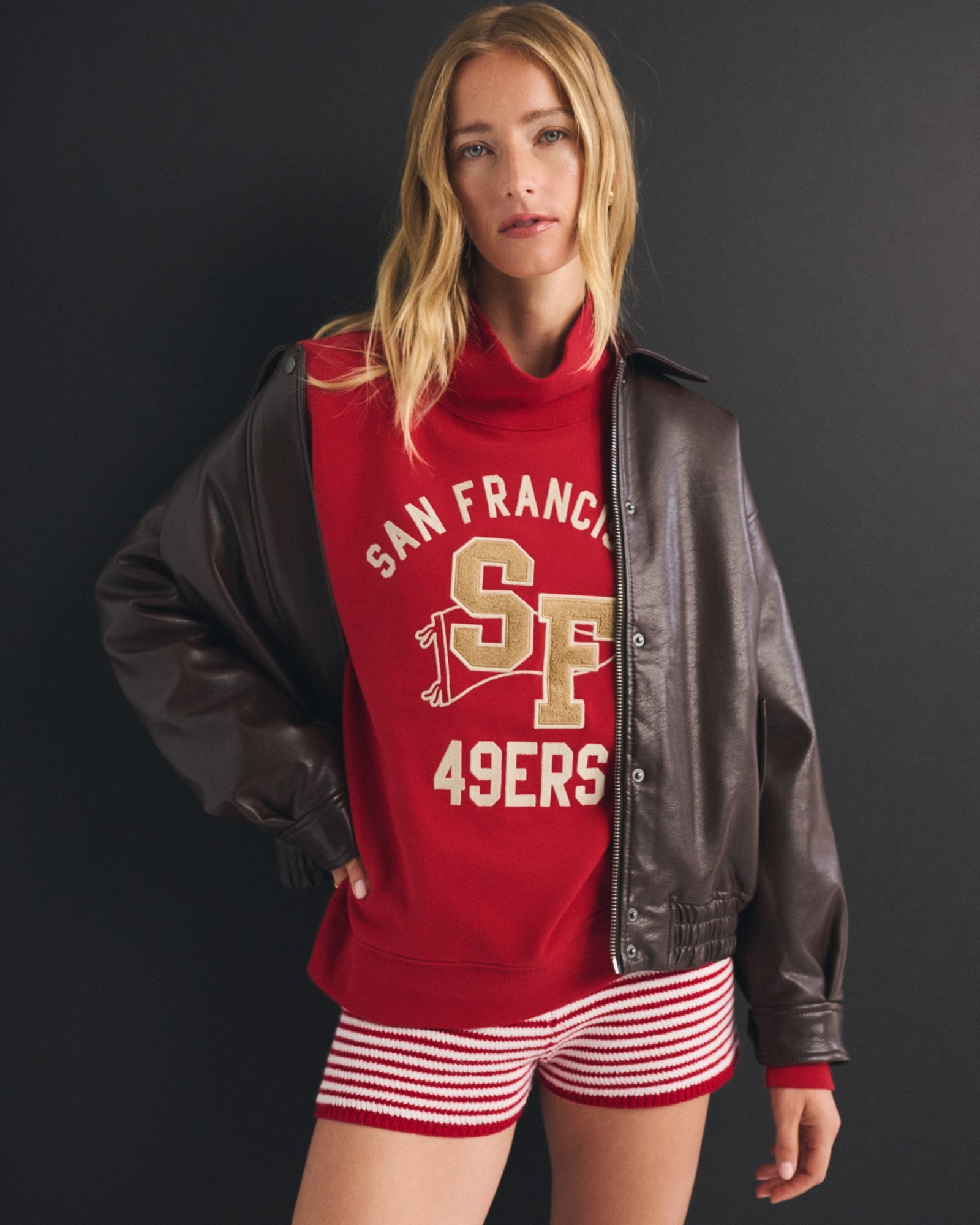 Abercrombie NFL Kansas City Chiefs Funnel-Neck Sweatshirt