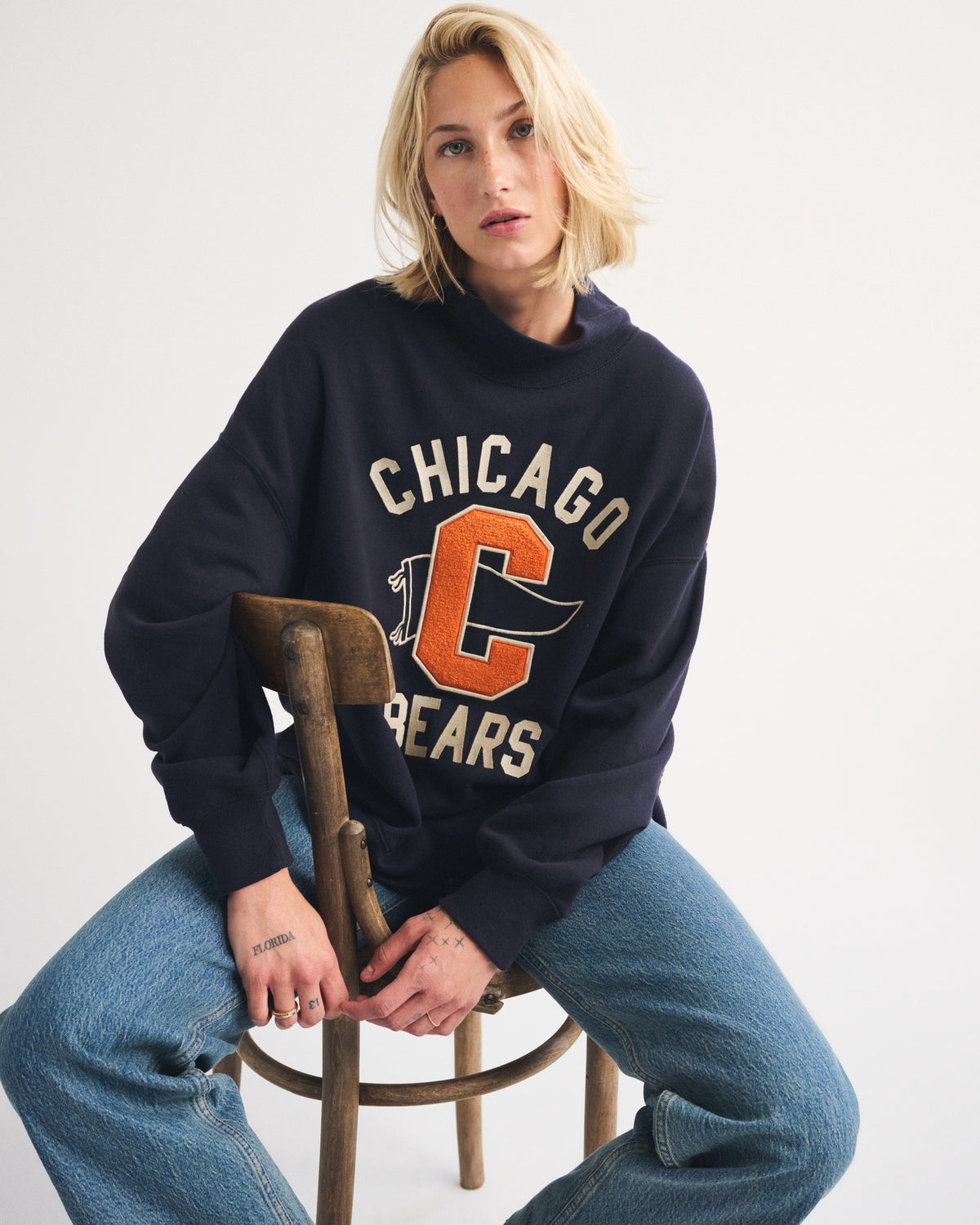 Abercrombie NFL Kansas City Chiefs Funnel-Neck Sweatshirt