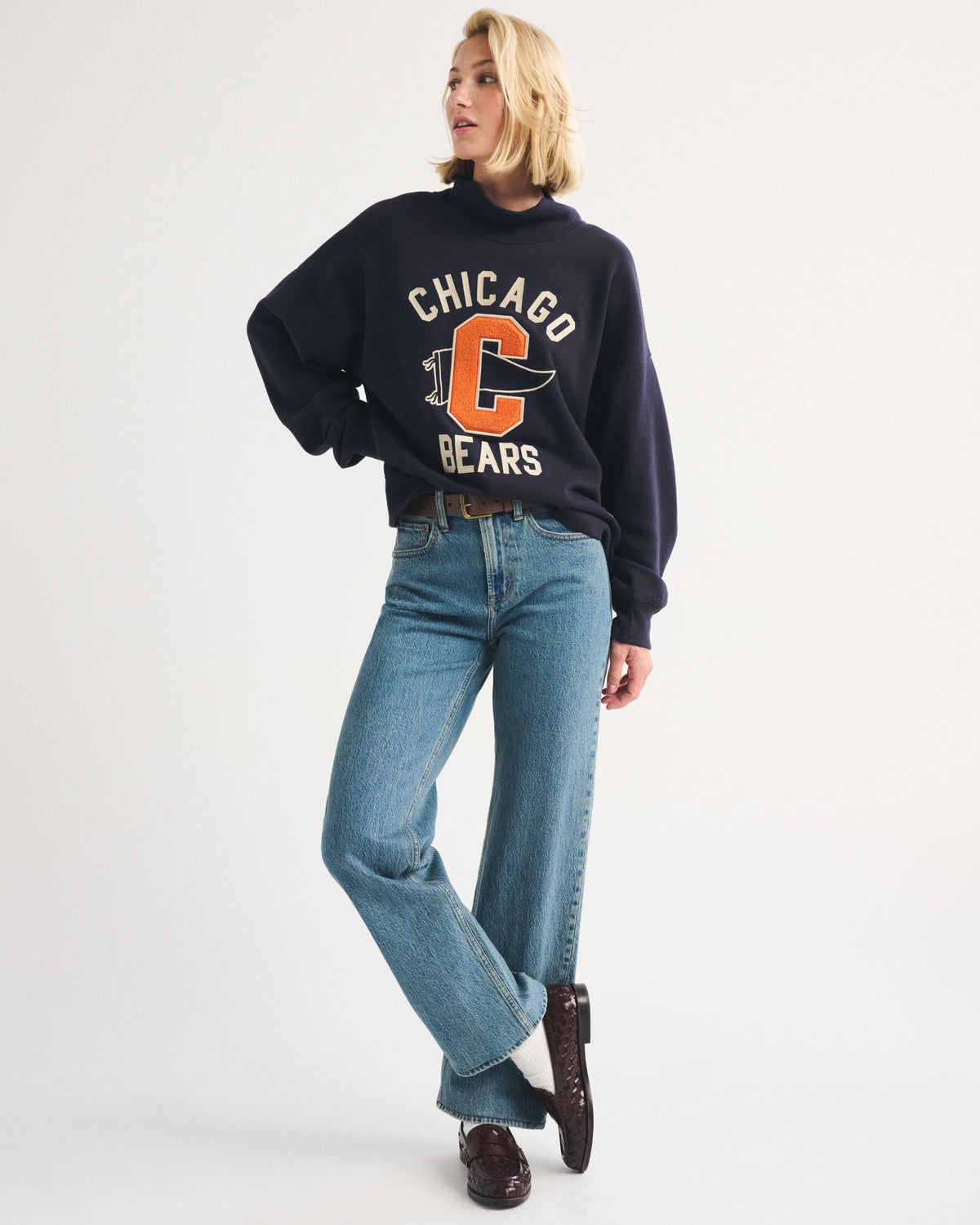 Abercrombie NFL Kansas City Chiefs Funnel-Neck Sweatshirt