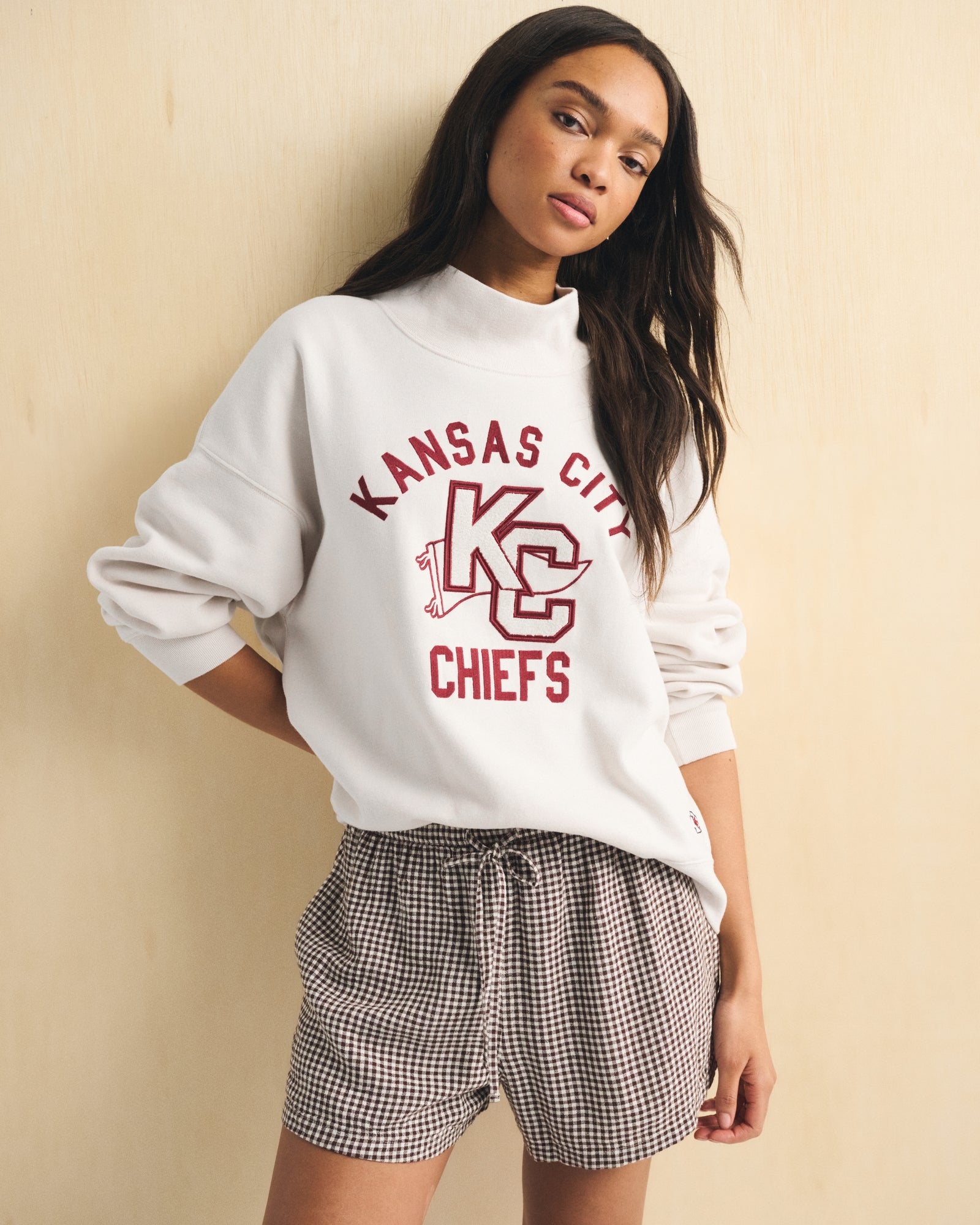 Abercrombie NFL Kansas City Chiefs Funnel-Neck Sweatshirt