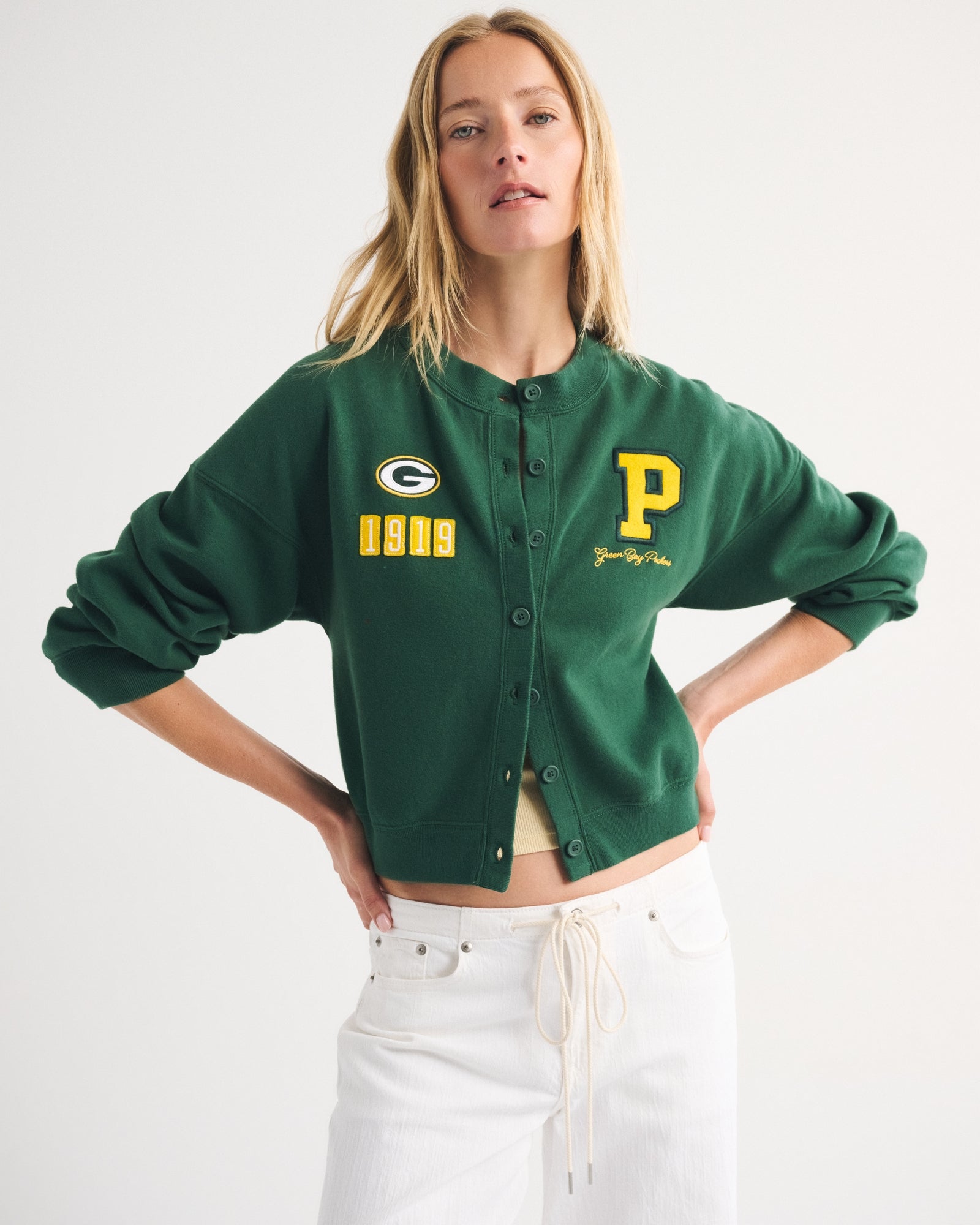 Abercrombie Cincinnati Bengals Sunday Shrunken Cardigan