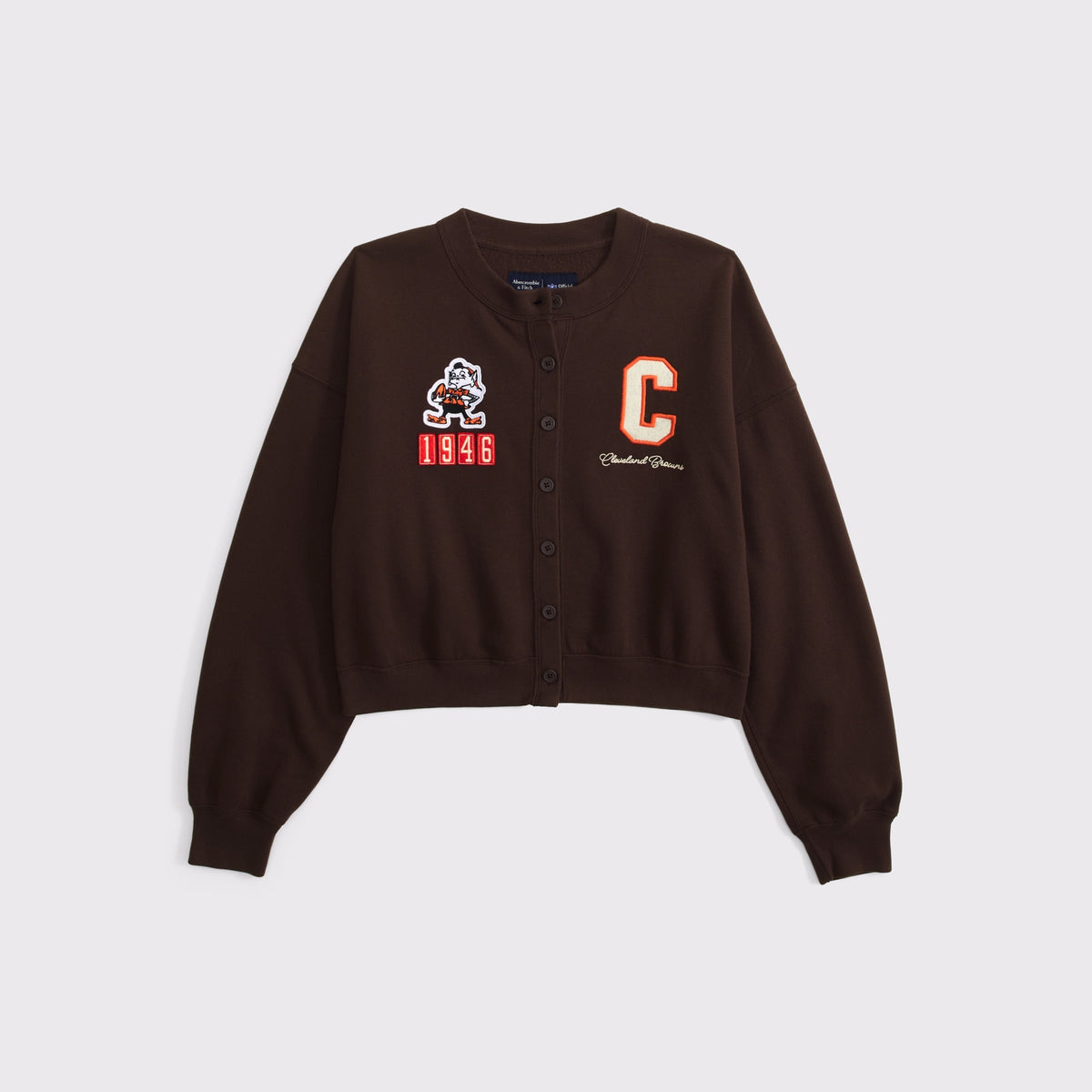 Abercrombie Cincinnati Bengals Sunday Shrunken Cardigan