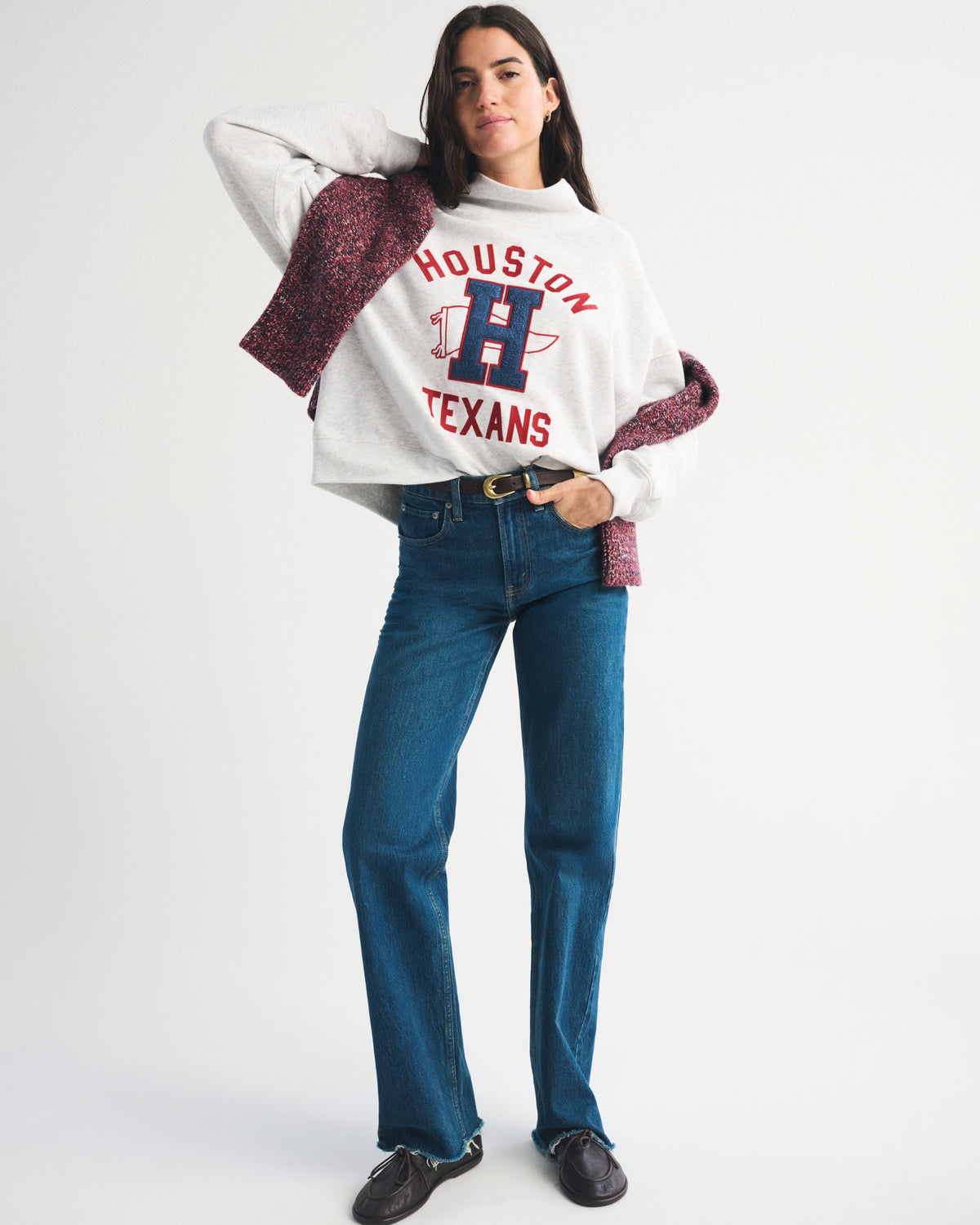 Abercrombie NFL Kansas City Chiefs Funnel-Neck Sweatshirt