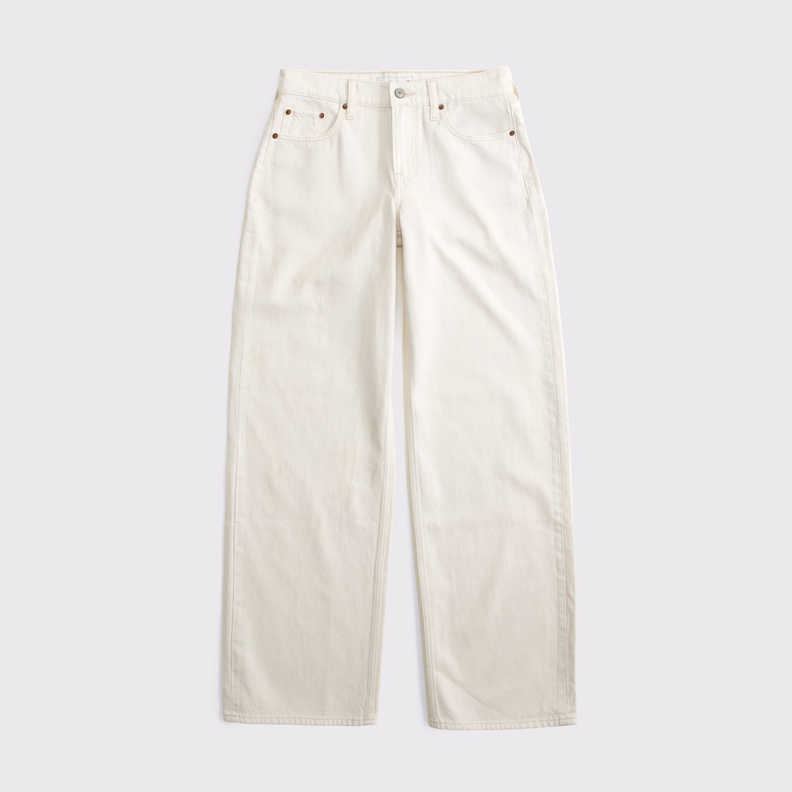 Abercrombie Low Rise Ultra Loose Cuffed Hem Jean