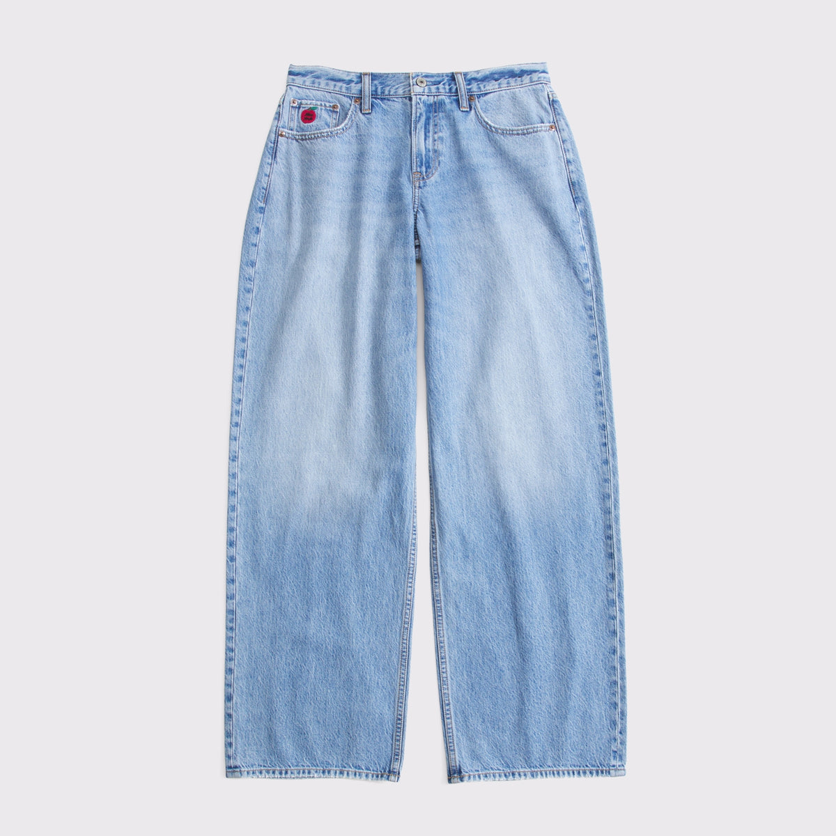 Abercrombie Curve Love Low Rise Ultra Loose Cuffed Hem Jean