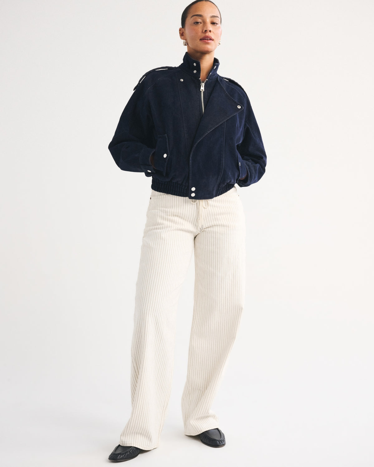 Abercrombie Curve Love Linen-Blend Low Rise Ultra Loose Drawstring Jean