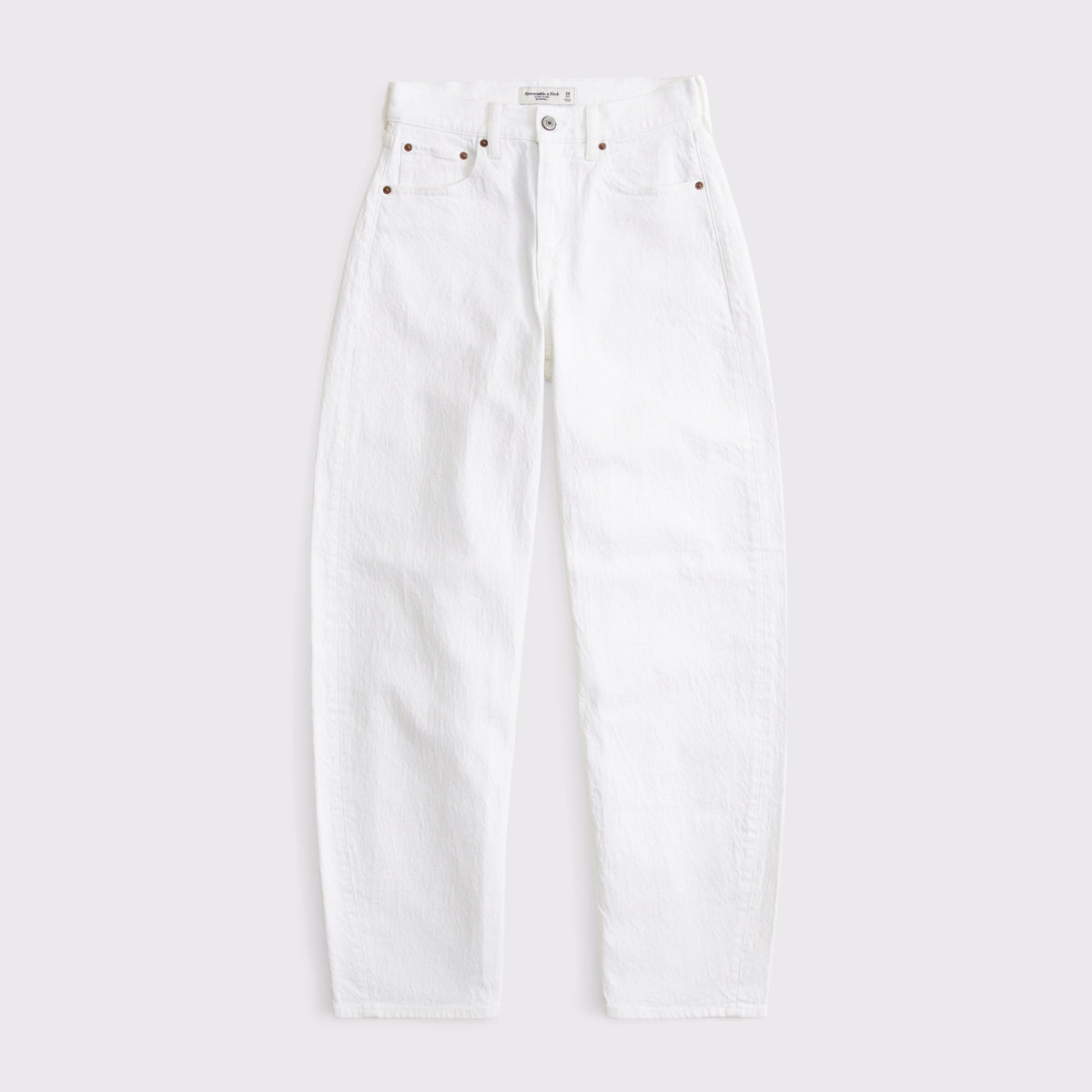 Abercrombie High Rise Barrel Jean