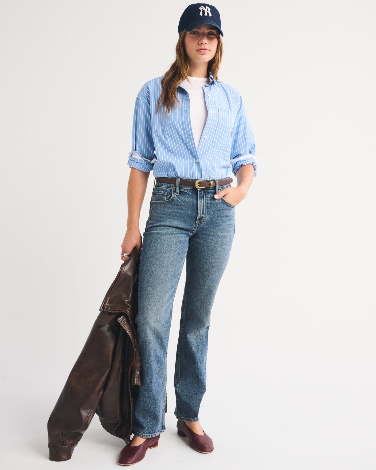 Abercrombie High Rise 90s Straight Jean