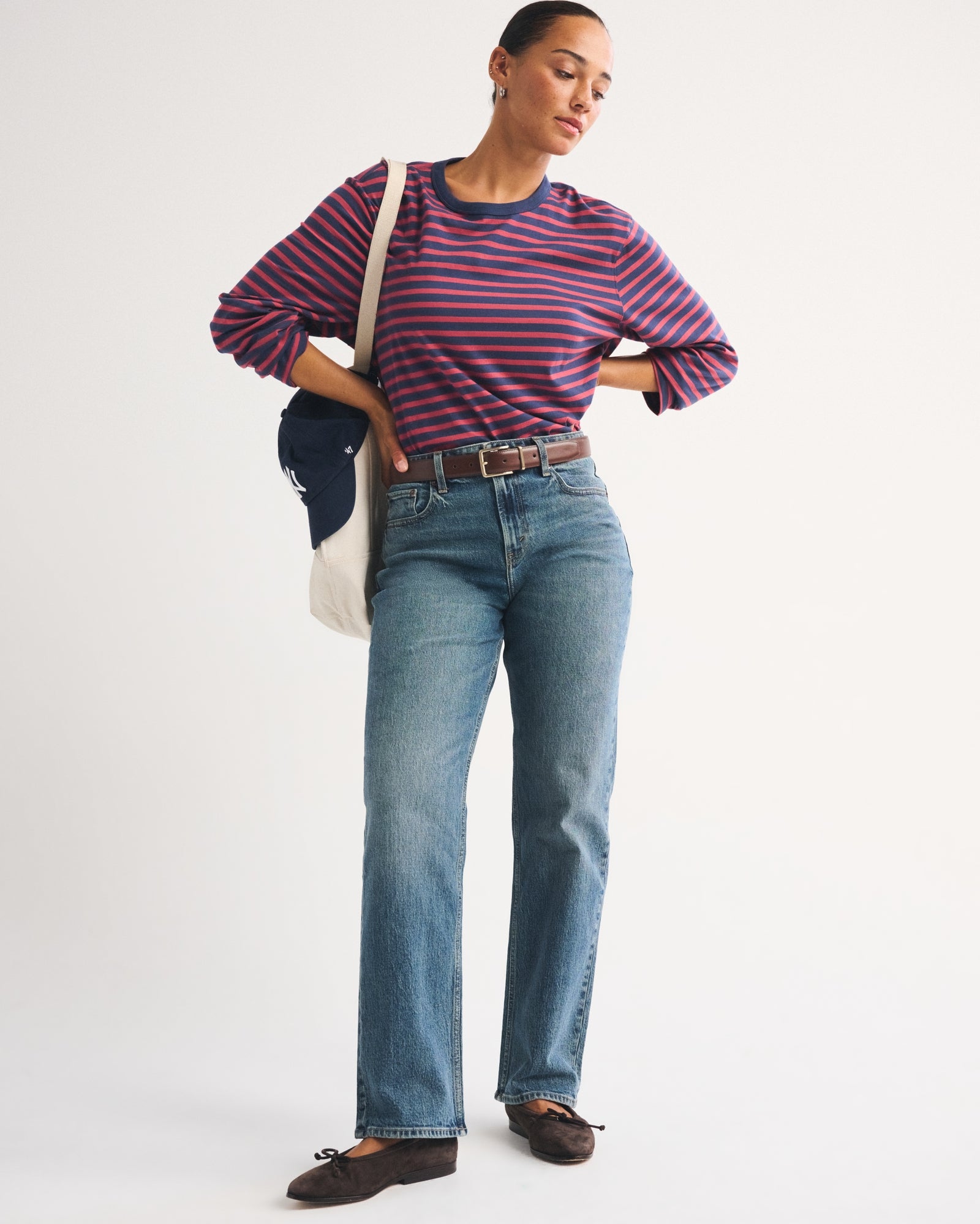 Abercrombie Curve Love High Rise 90s Straight Jean