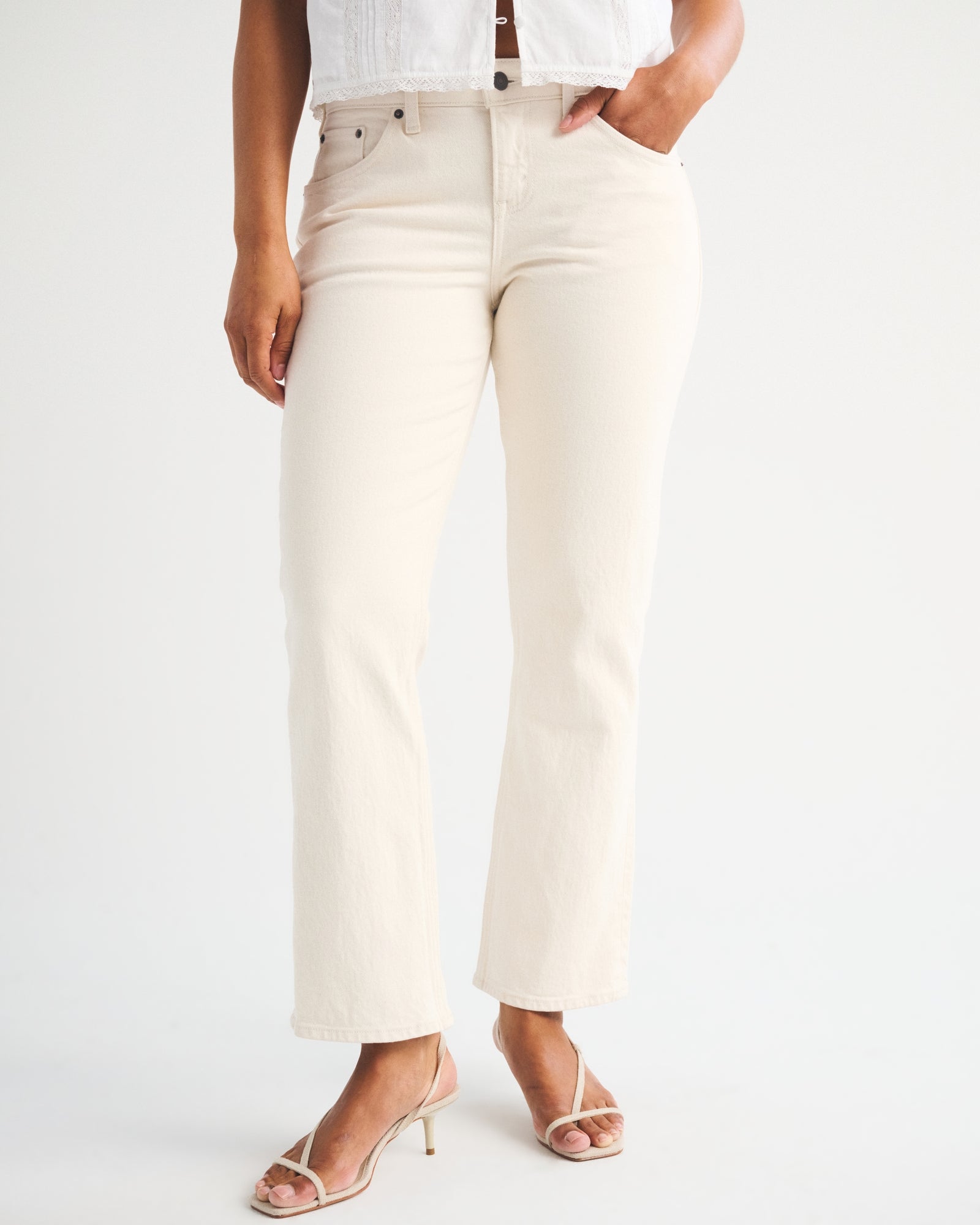 Abercrombie Curve Love Low Rise Kick Flare Jean