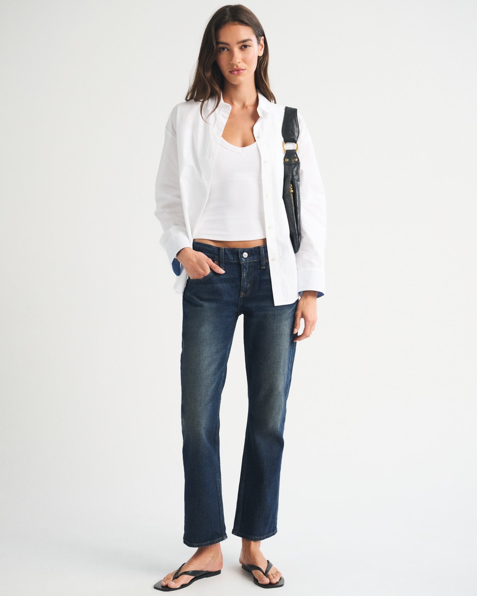 Abercrombie Low Rise Kick Flare Jean