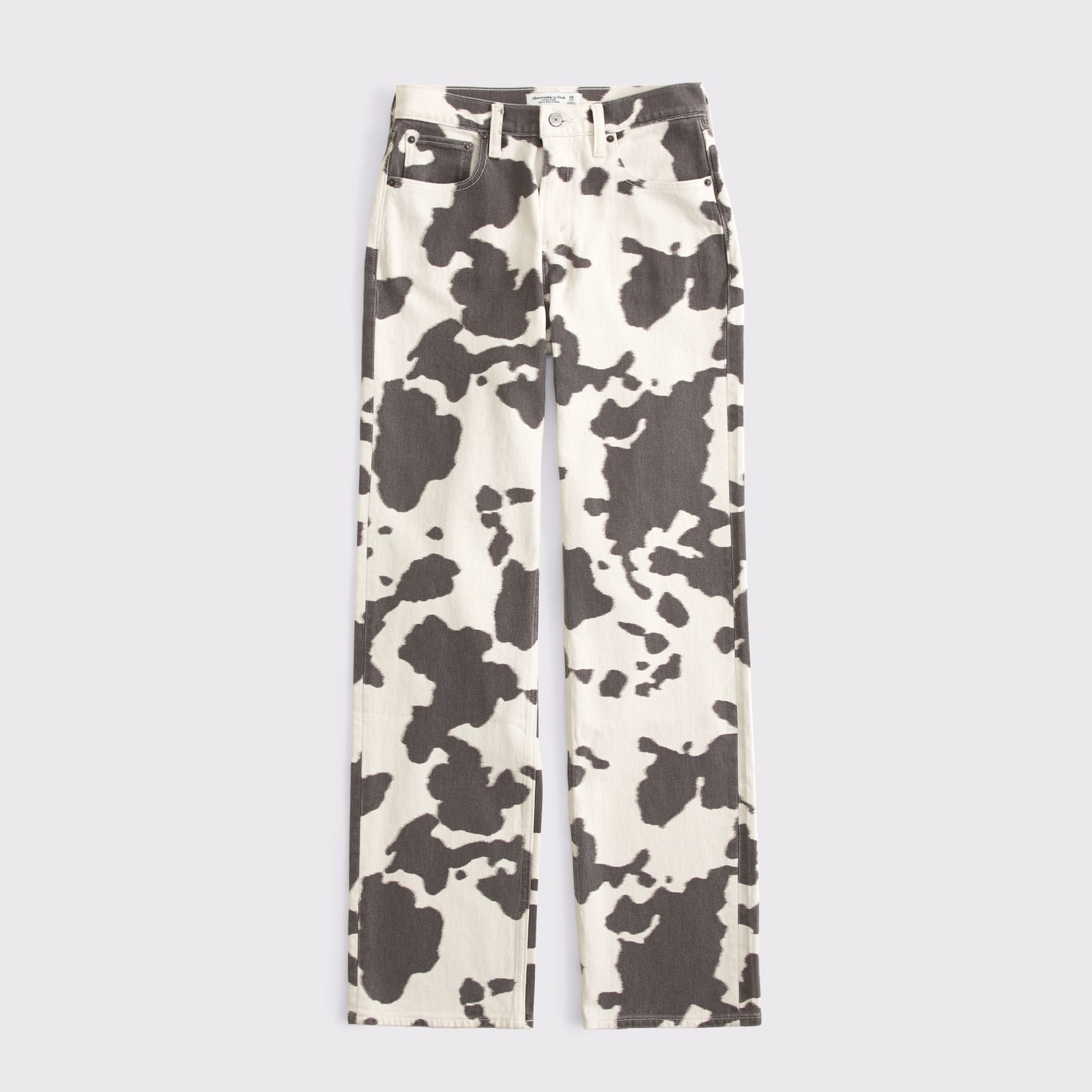 Abercrombie Curve Love High Rise 90s Relaxed Bandana Print Jean